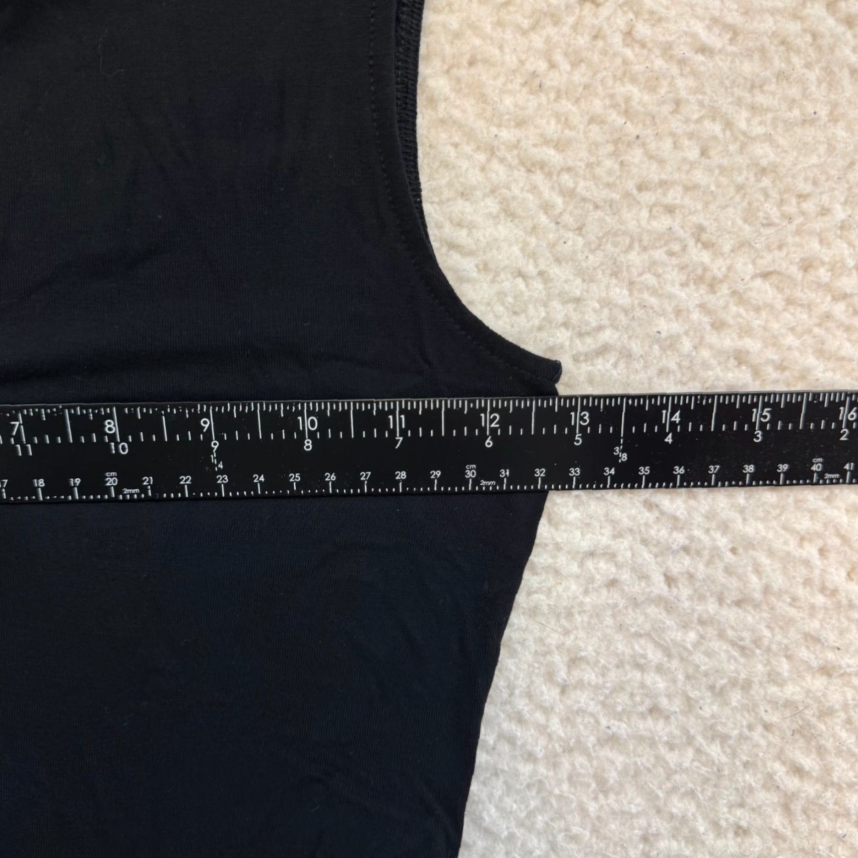 Asos ASOS Miss Selfridge Top XS Black Boat Neck Sleeveless Stretch Office Corpcore Womens Size XS / US 0-2 / IT 36-38 - 3 Thumbnail