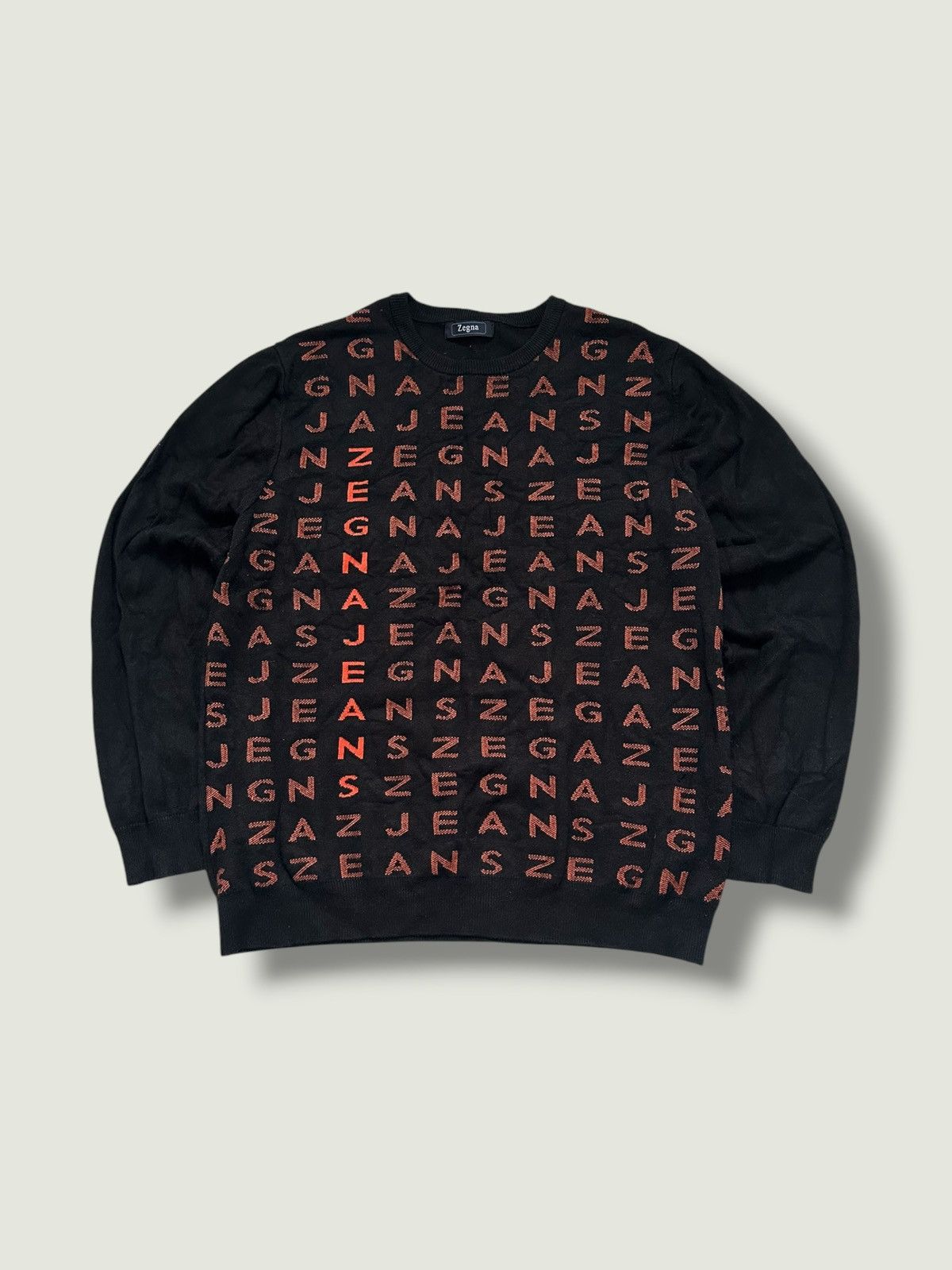 Ermenegildo Zegna Ermenegildo Zegna "Zegna Jeans" Monogram Knit Sweater Size US M / EU 48-50 / 2 - 1 Thumbnail