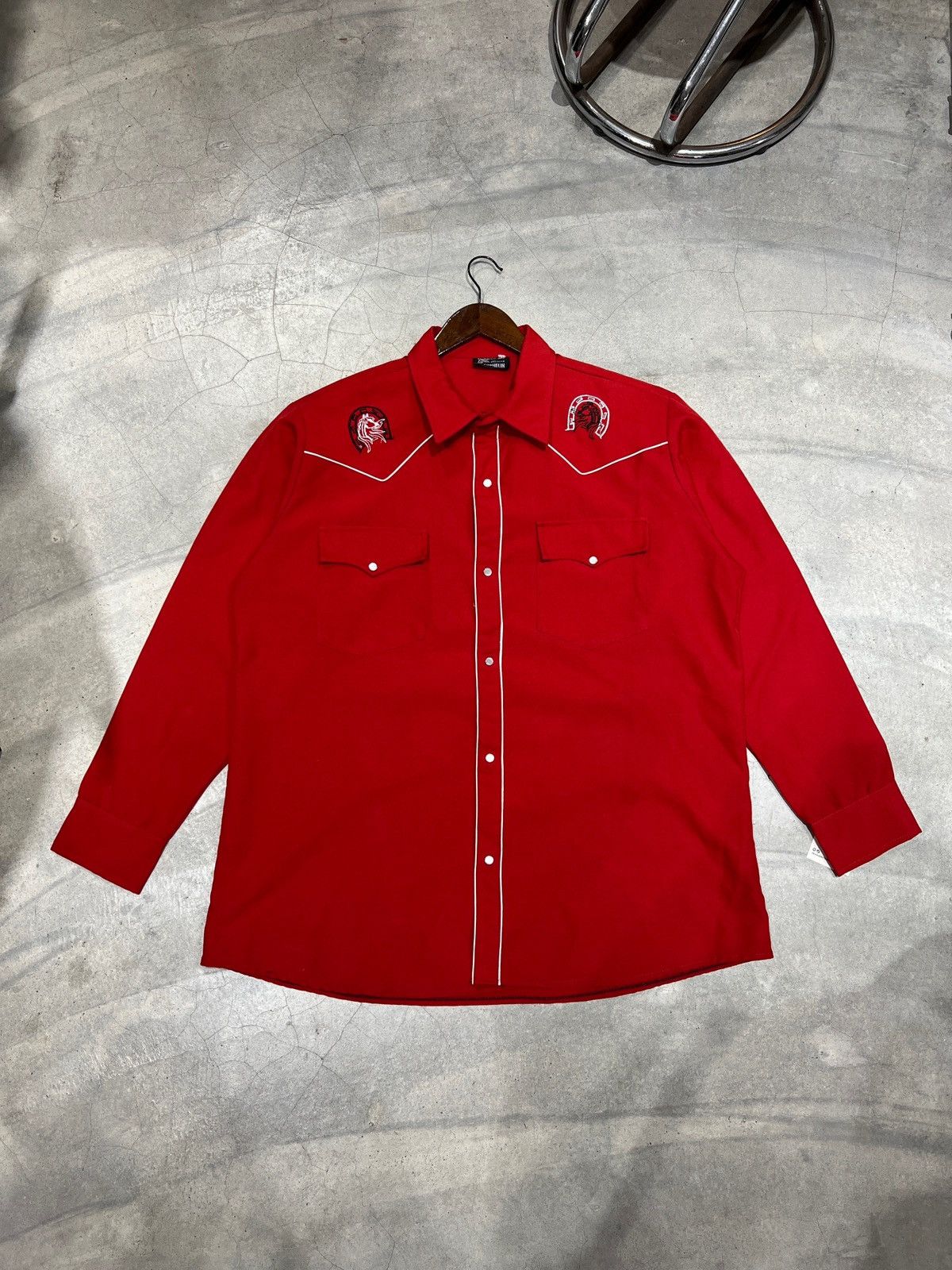 Vintage Vintage Michelin Western Cowboy Shirt - XXL (P27) Size US XXL / EU 58 / 5 - 1 Thumbnail
