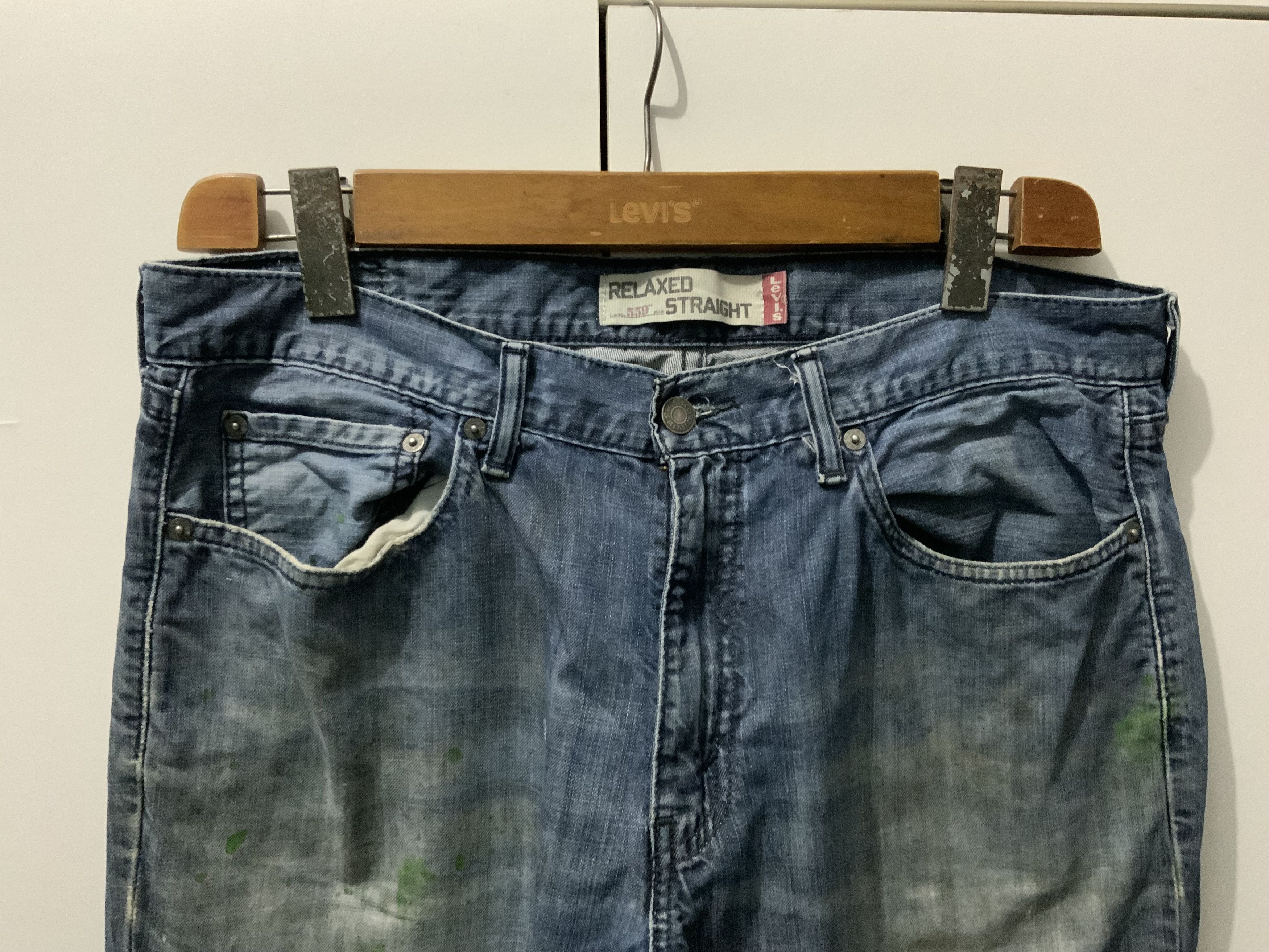 Levi's Levi’s Relaxed 559 Straight Painted Avant Garde Jeans Size US 34 / EU 50 - 3 Thumbnail