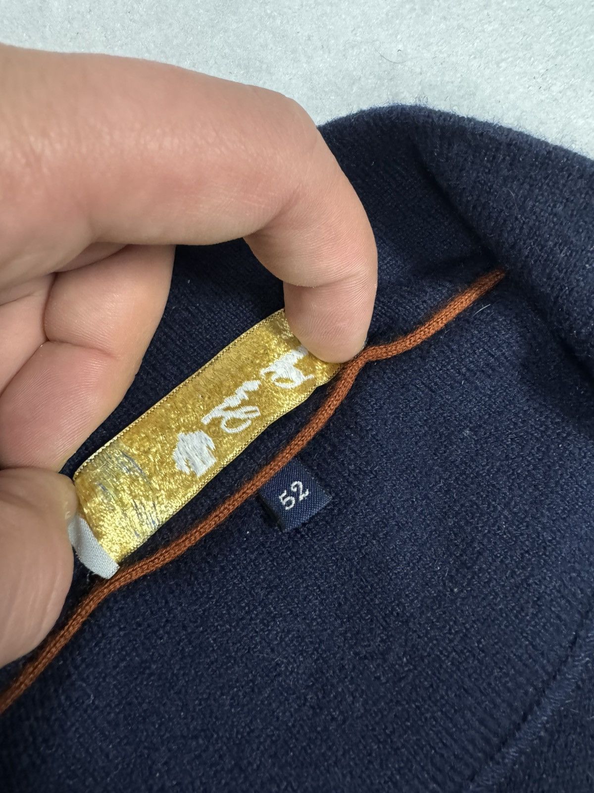 Loro Piana Loro Piana Half-Castle Rare Cashmere Club Size L Dark Blue Size US L / EU 52-54 / 3 - 5 Thumbnail