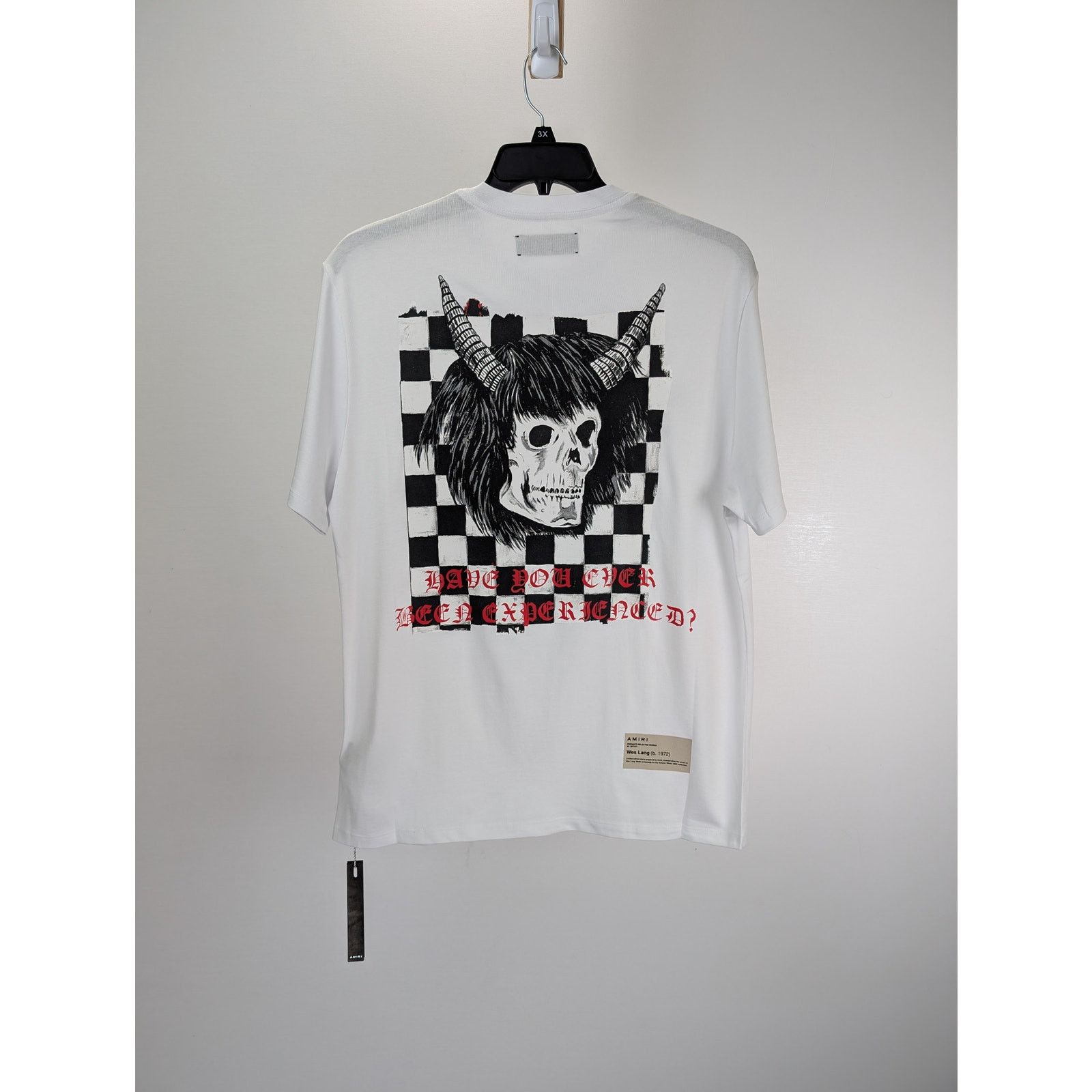 Amiri o1rshd1 Q:4 / Wes Lang Wes Lang Checker Skull Tee T-shirt Size US M / EU 48-50 / 2 - 9 Thumbnail