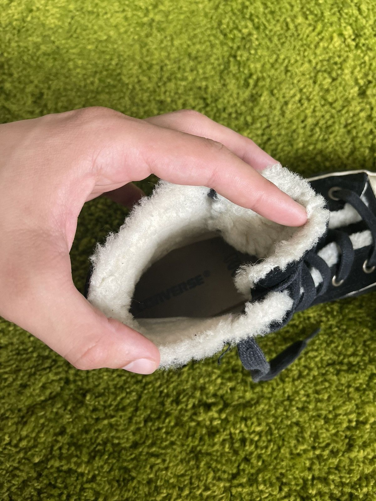 Converse × Designer Converse fur lining real suede leather sneakers Size US 8.5 / IT 38.5 - 9 Thumbnail