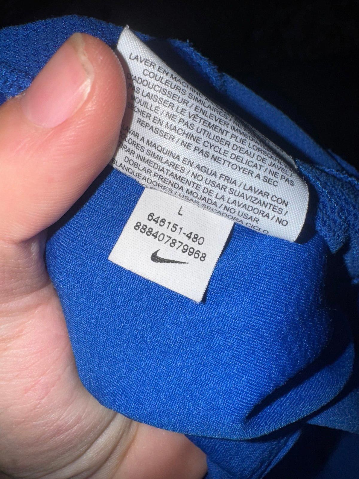 Nike Vintage Y2K Nike Baggy Blue Mesh Shorts Sz L Rare Size US 34 / EU 50 - 7 Thumbnail