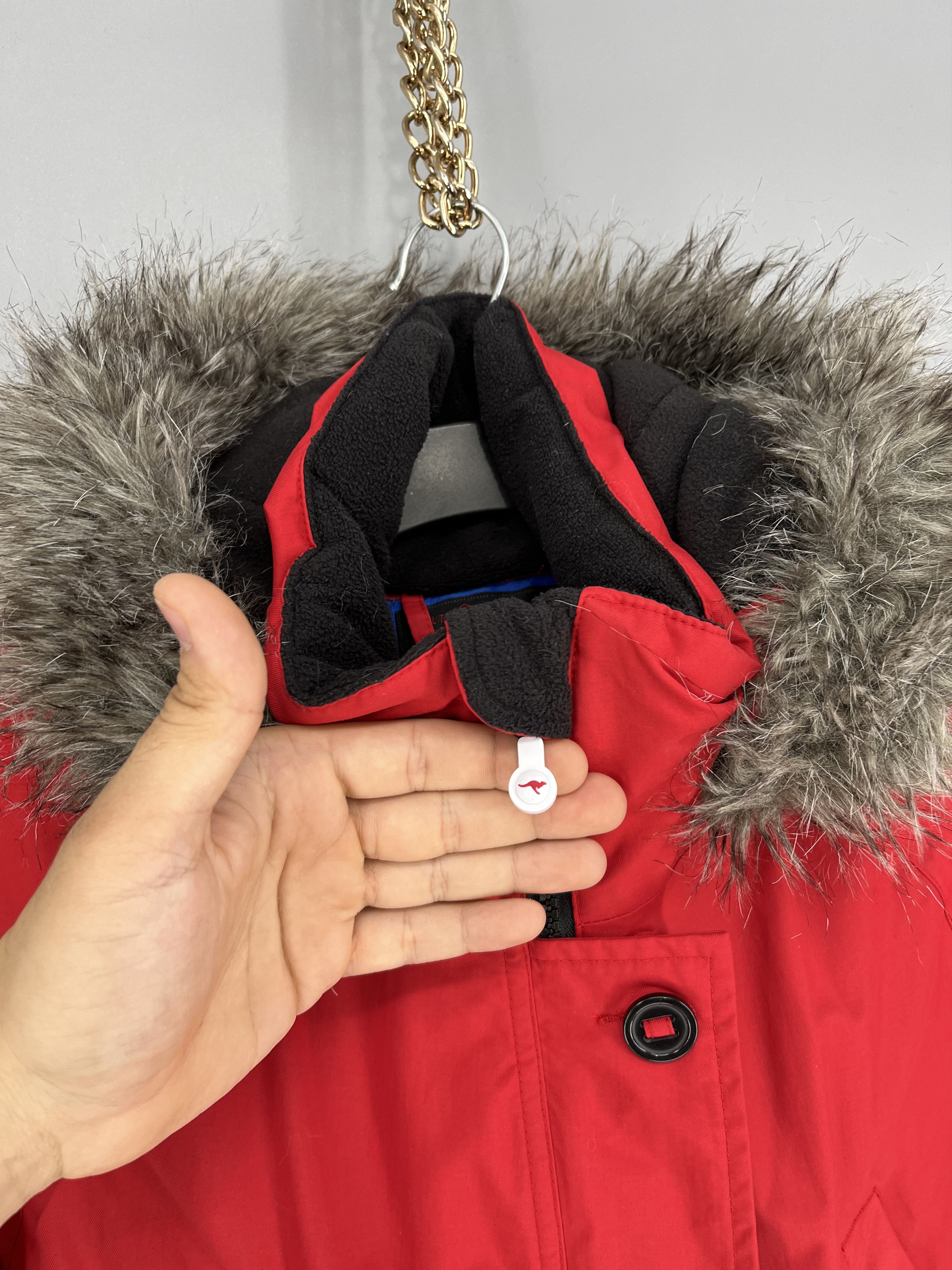 KangaROOS Vintage Kangaroos Mens Puffer Down Jacket With Fur Hoodie Size US M / EU 48-50 / 2 - 9 Thumbnail