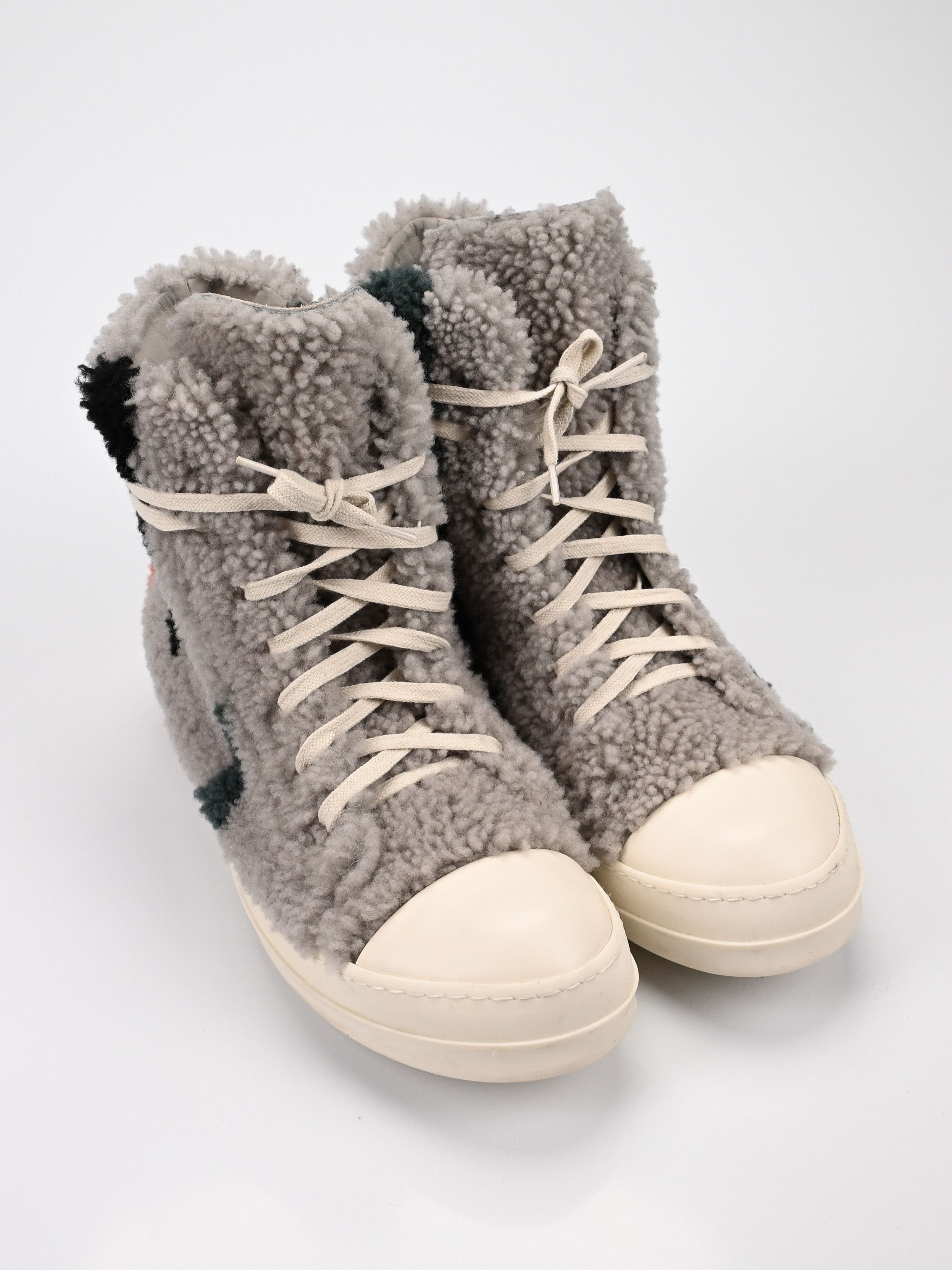 Rick Owens Shearling Zebra Ramones Size US 11 / EU 44 - 10 Thumbnail