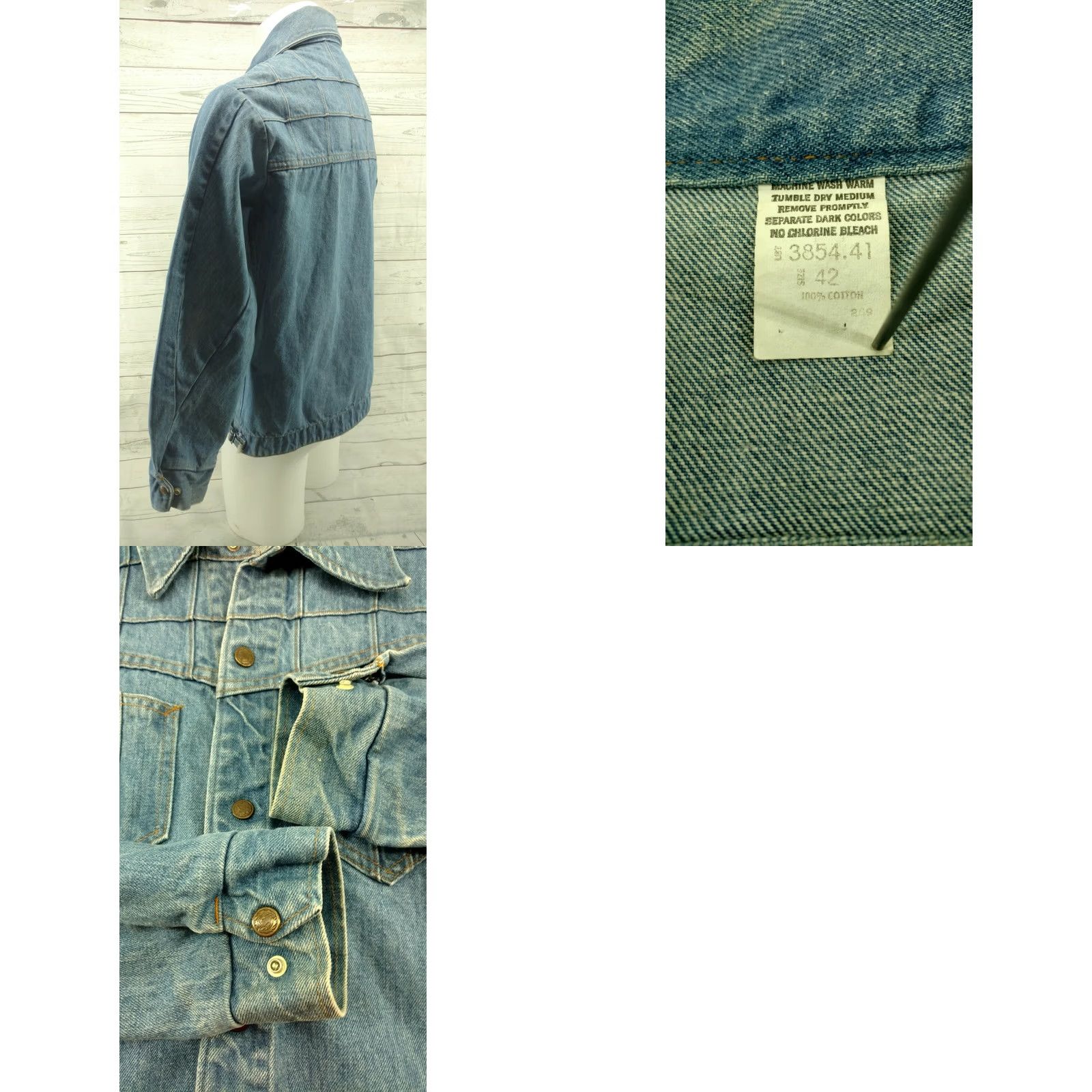 Vintage VINTAGE Challenger Jeans Jacket Mens 42 Jean Jacket Blue Button Closure Jacket 42 Mens Preschool? Size US 42 / EU 58 - 8 Thumbnail