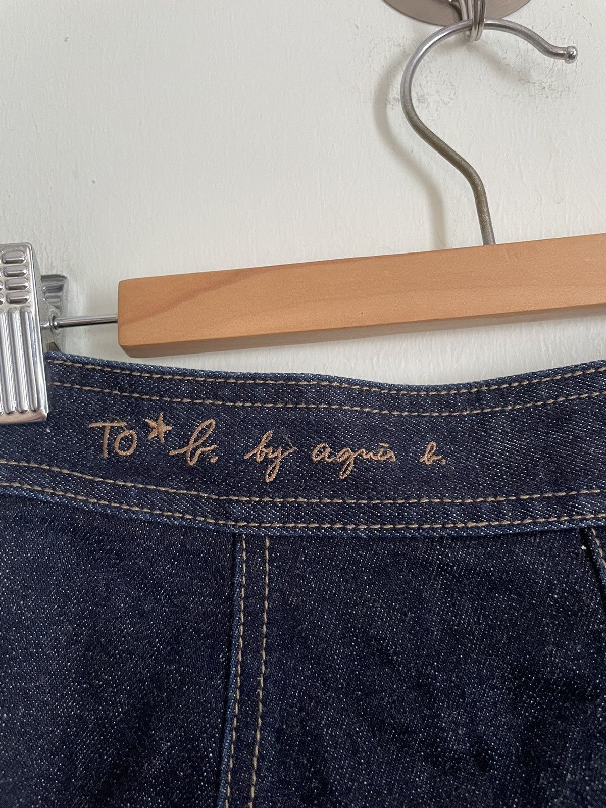 agnes b. Agnes B. Wrap Denim Skirt Size 25" / US 0 / IT 36 - 5 Thumbnail