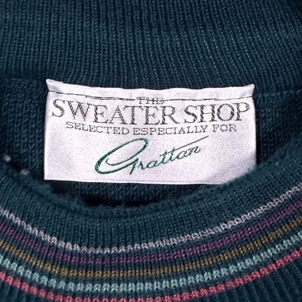 Vintage Vintage The Sweater Shop Golf Embroidered Argyle Check Acrylic Knit Jumper Large Size US L / EU 52-54 / 3 - 5 Thumbnail