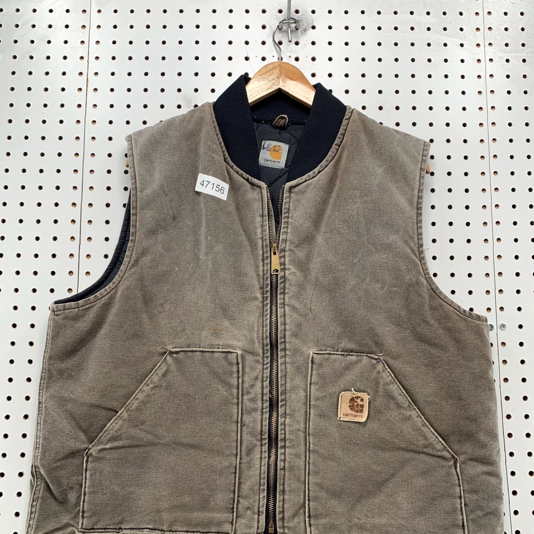 Carhartt VINTAGE Carhartt Vest Jacket Mens XL Brown Duck Canvas Sleeveless Chestnut Jacket Vest Carhartt J97 Workwear Men XL Brown Canvas Size US XL / EU 56 / 4 - 3 Thumbnail