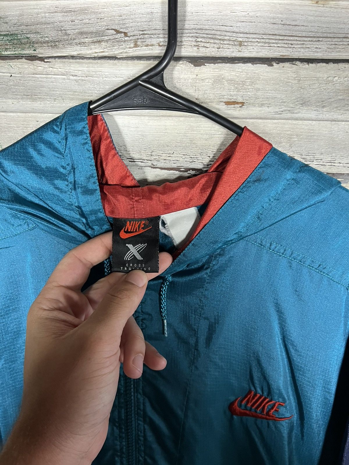 Nike × Vintage Vintage Nike Windbreaker Size US XL / EU 56 / 4 - 3 Thumbnail