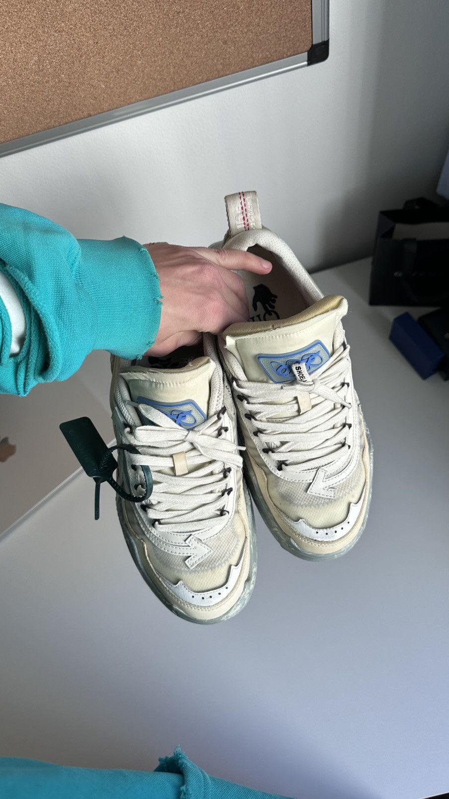 Off-White Off-white odsy 1000 blue marble 43 Size US 9 / EU 42 - 2 Thumbnail