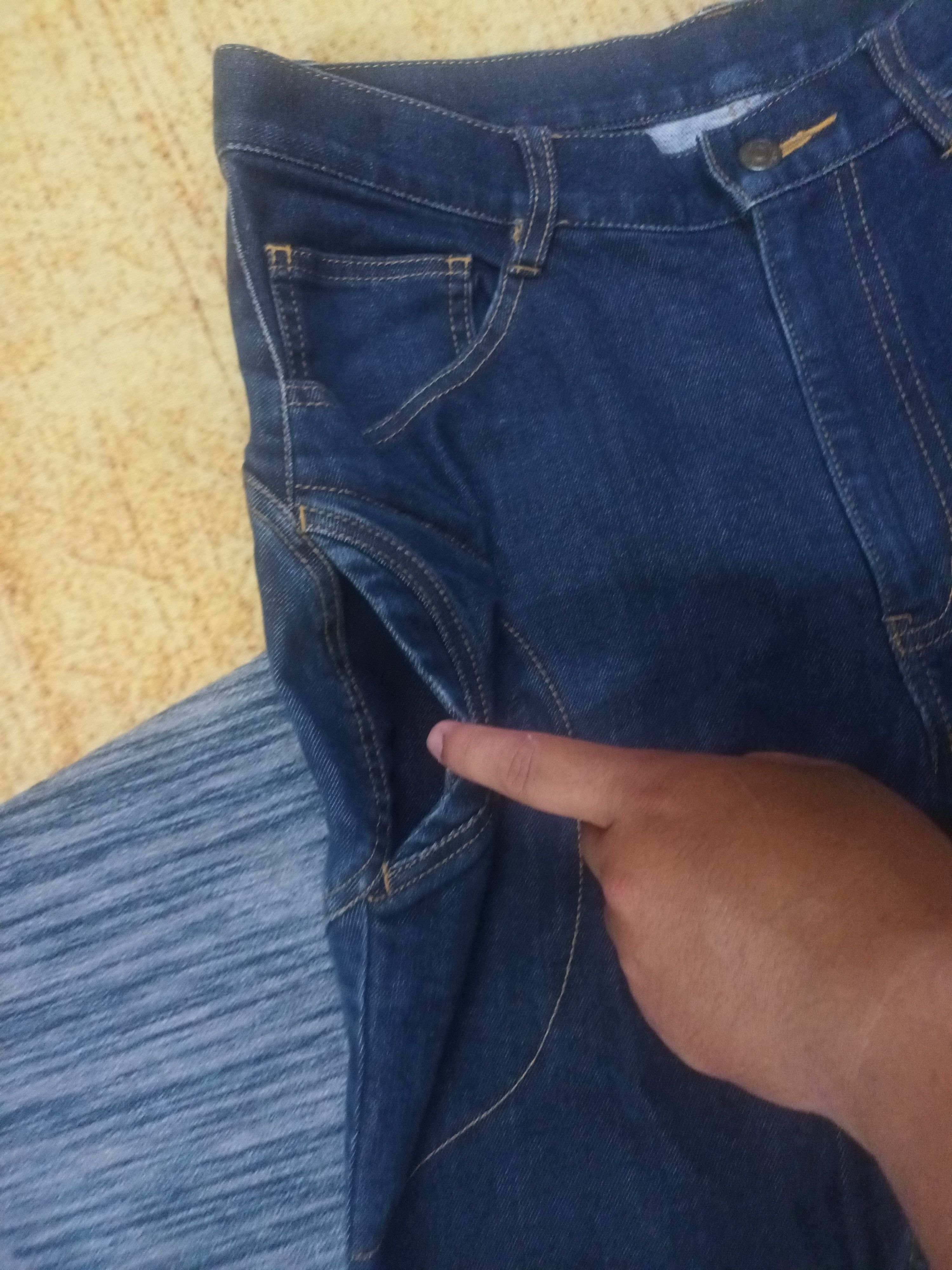 Issey Miyake 🔥 TSUMORI CHISATO RARE DESIGN DENIM PANTS 🔥 Size US 32 / EU 48 - 8 Thumbnail