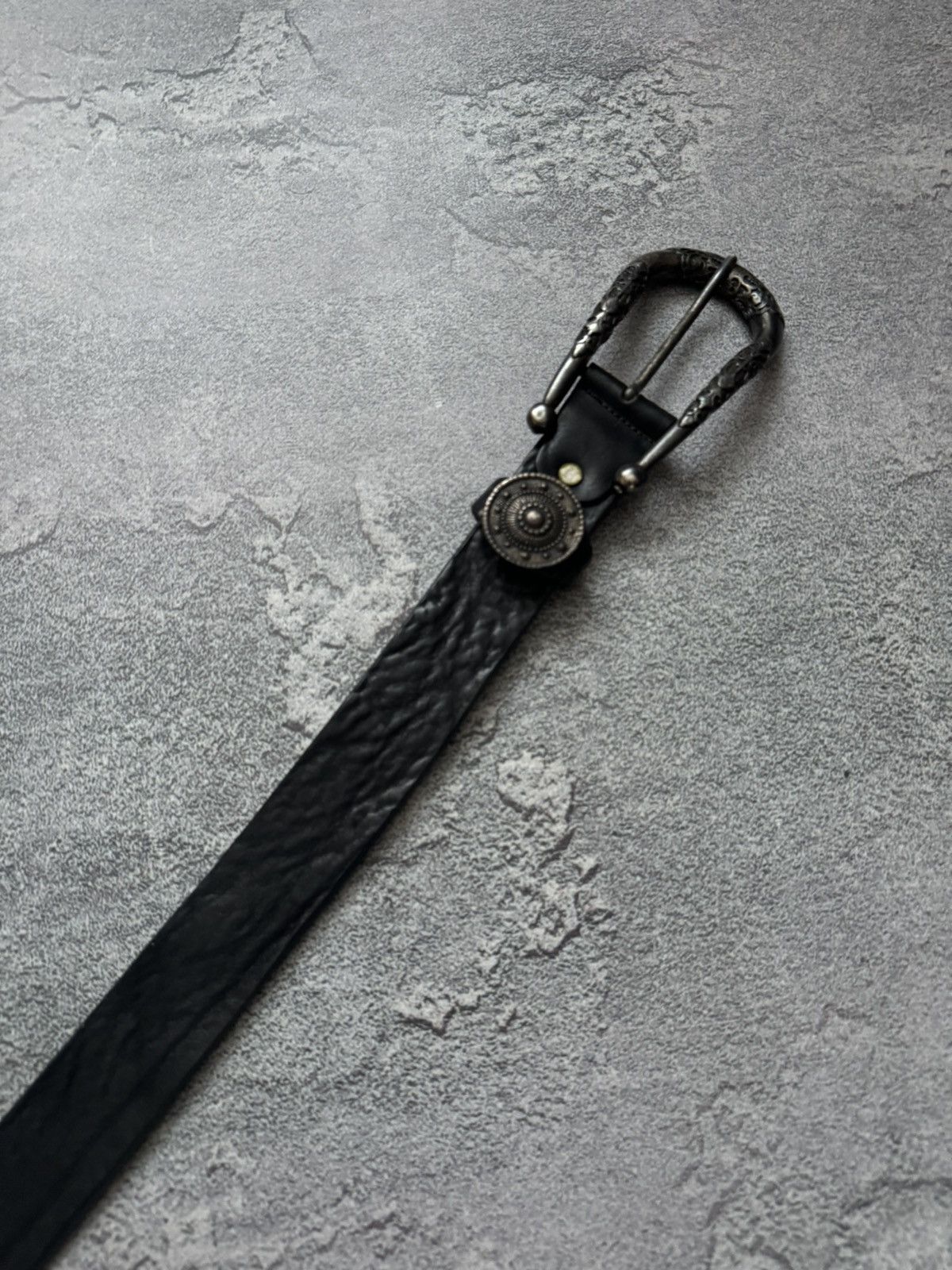 Japanese Brand Nanni Cinture 100cm black leather belt Avantgarde vintage Size ONE SIZE - 15 Thumbnail