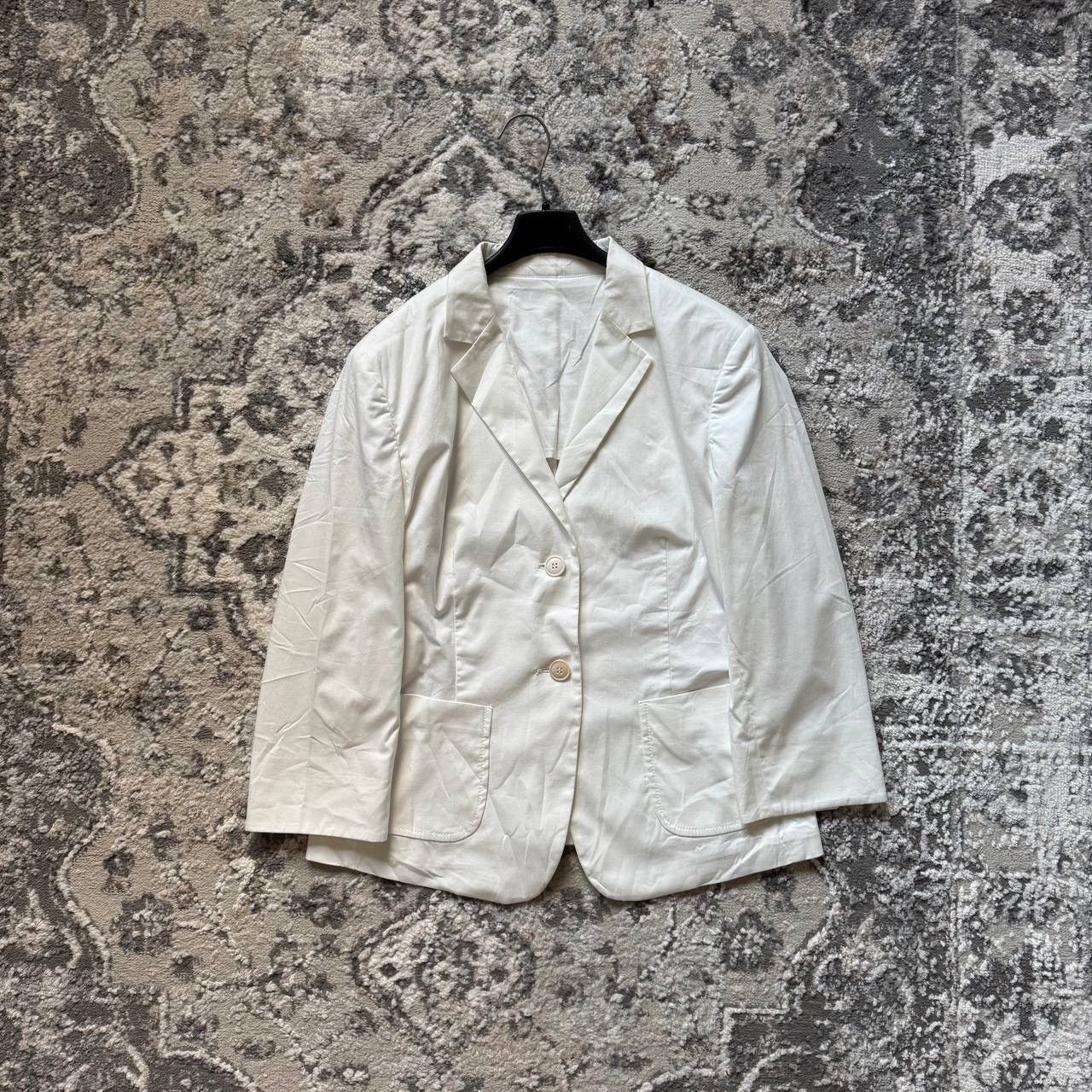 Max Mara Max Mara Ivory White Button Classic Blazer Size XL / US 12-14 / IT 48-50 - 1 Thumbnail