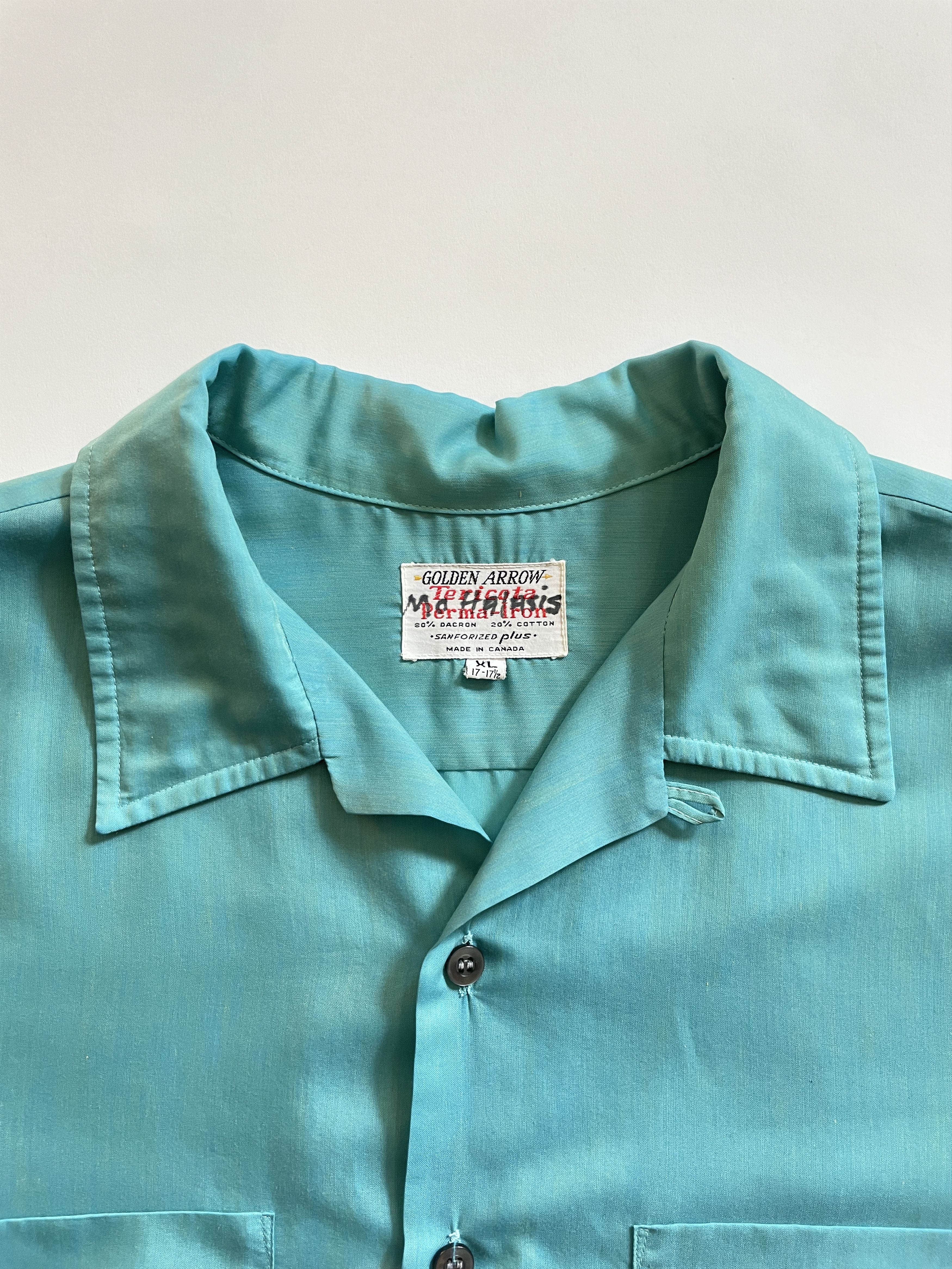 Arrow × Vintage 1960s Golden Arrow Loop Collar Boxy Camp Collar Shirt Size US XL / EU 56 / 4 - 2 Thumbnail