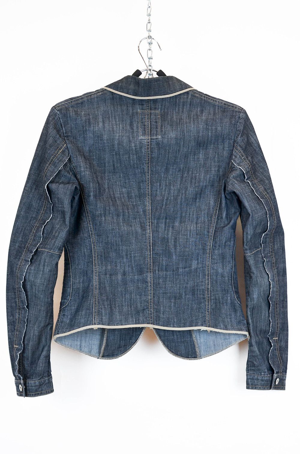 Marithe + Francois Girbaud Girbaud Denim Blazer Made in Italy – IT 42 S-M Size M / US 6-8 / IT 42-44 - 8 Thumbnail
