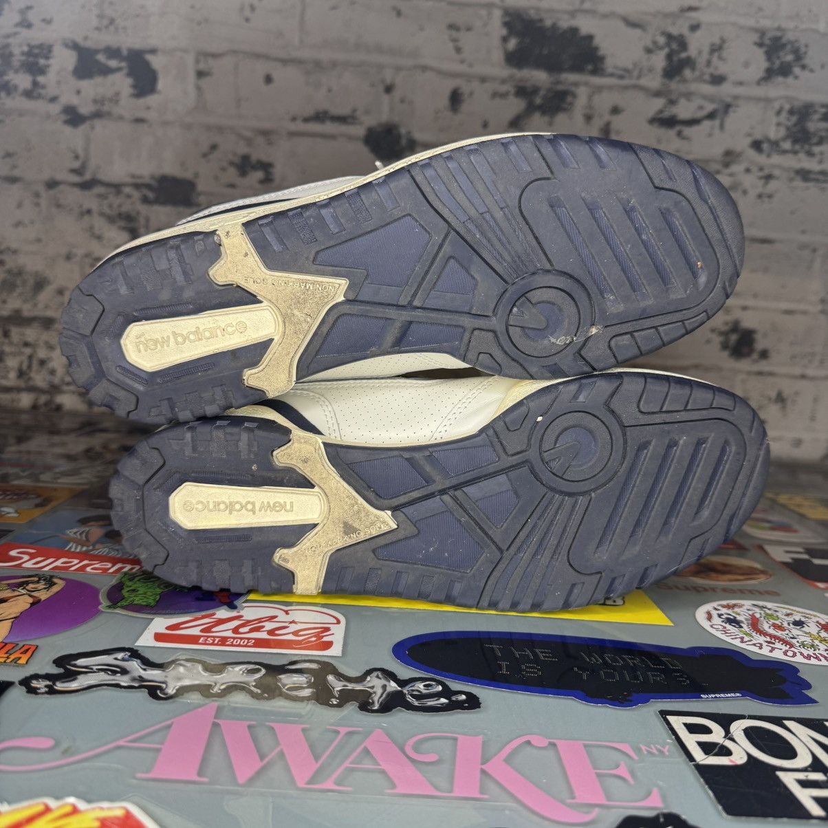 Aime Leon Dore × New Balance Aimé Leon Dore New Balance 550 Sz 9.5 Navy Used Size US 9.5 / EU 42-43 - 5 Thumbnail