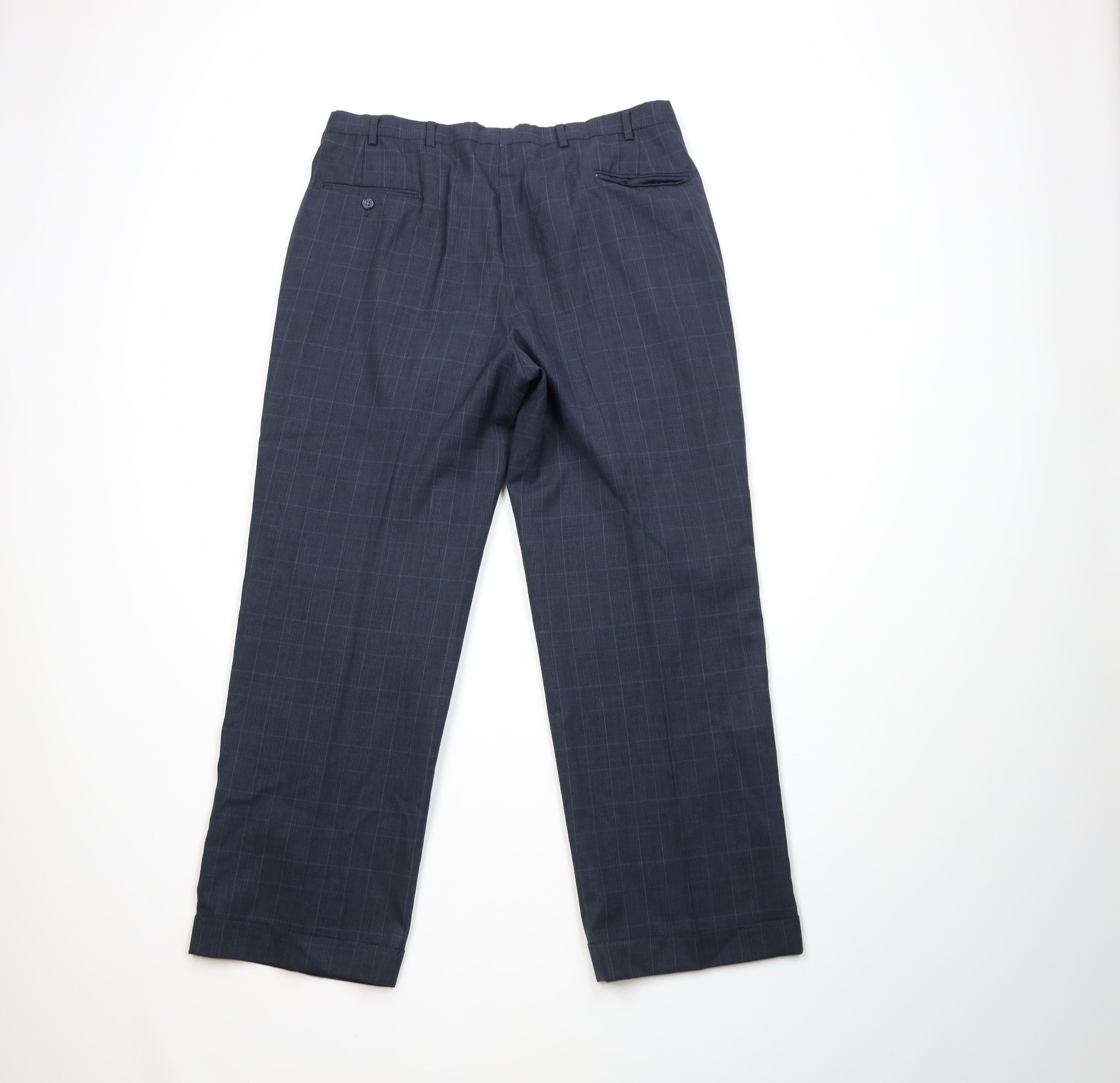 Vintage Vintage 70s Streetwear Cuffed Wool Wide Leg Chino Pants Size US 36 / EU 52 - 10 Thumbnail