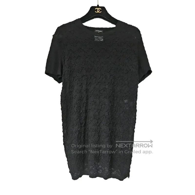 Chanel Chanel Black Wool Short Sleeve T-Shirt . Size M / US 6-8 / IT 42-44 - 1 Thumbnail