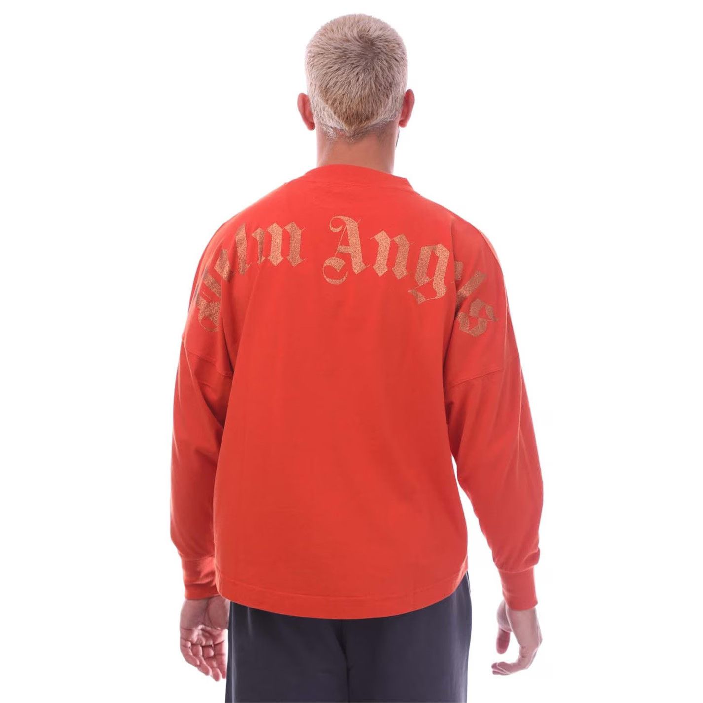 Palm Angels o1g2r1mq0426 Classic Glitter Logo Long Sleeve Over T-Shirt Size US M / EU 48-50 / 2 - 2 Thumbnail