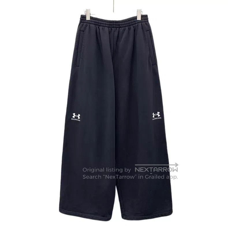 Balenciaga Balenciaga size S Black Logo Printed Casual Cotton Trouser Size US 27 - 1 Thumbnail