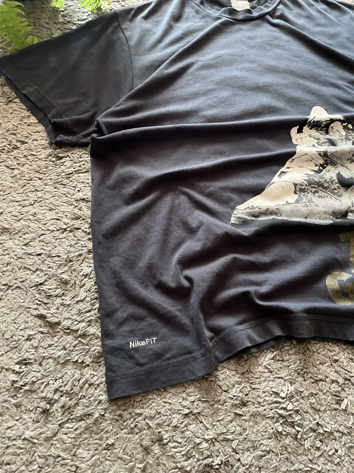 Nike × Vintage 00s Nike T-Shirt Streetwear Vintage Big Logo Swoosh Rare Size US L / EU 52-54 / 3 - 6 Thumbnail