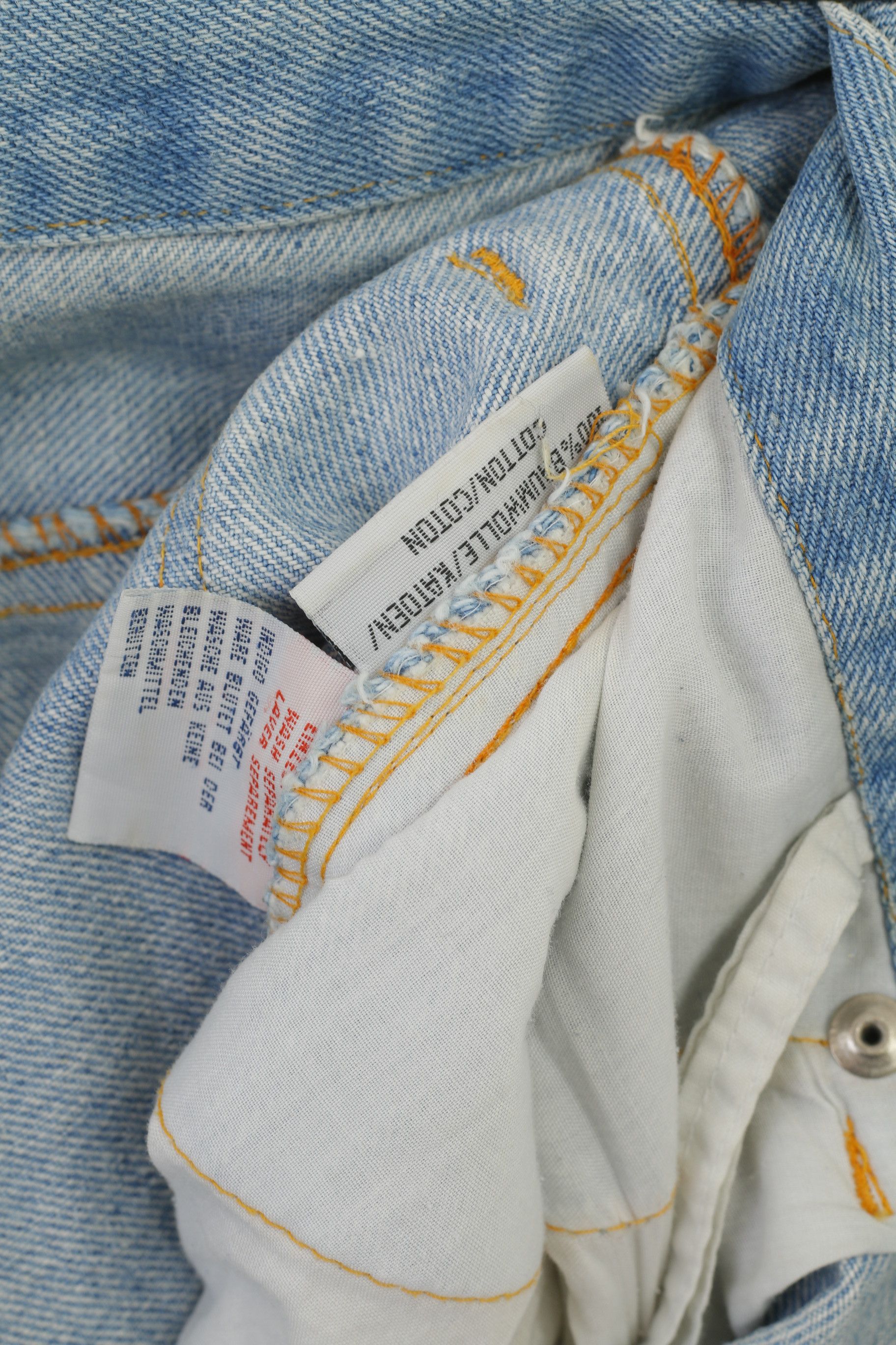 Vintage XEX New Style Women XL Denim Shorts Blue Vintage 6222 Size 38" / US 16 / IT 52 - 4 Thumbnail