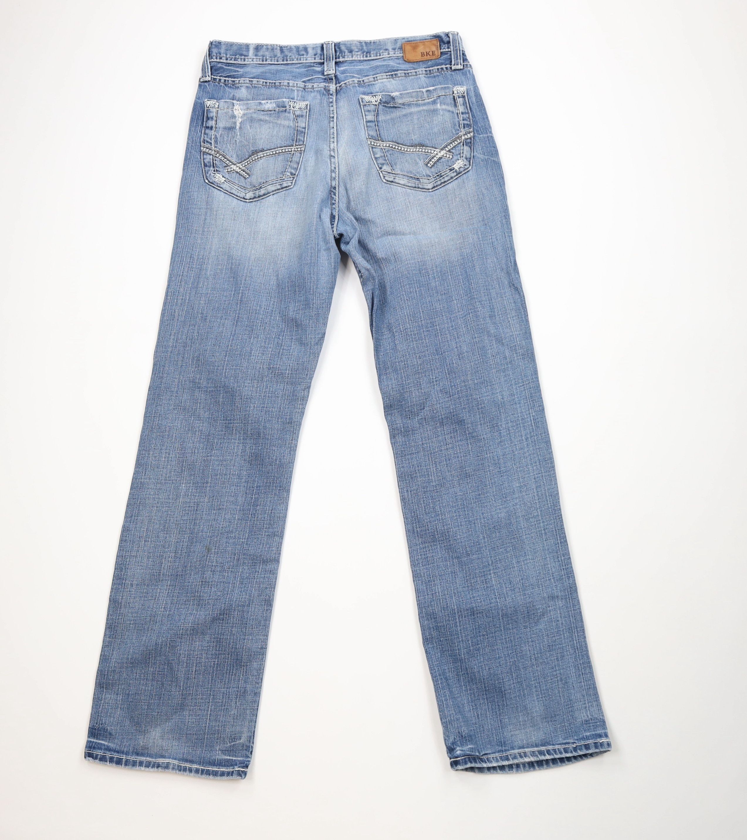 Vintage Buckle BKE Stitch Stretch Tyler Straight Leg Denim Jeans Size US 33 - 12 Thumbnail