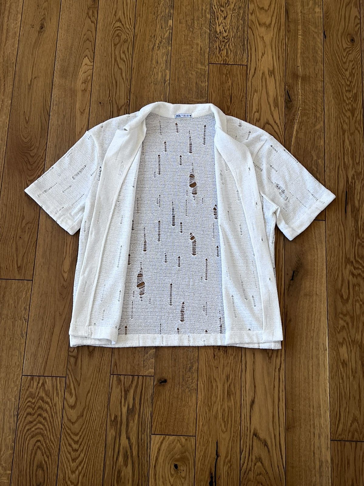 Japanese Brand × Vintage × Zara White Button-Up Shirt - Zara Man Size US L / EU 52-54 / 3 - 12 Thumbnail