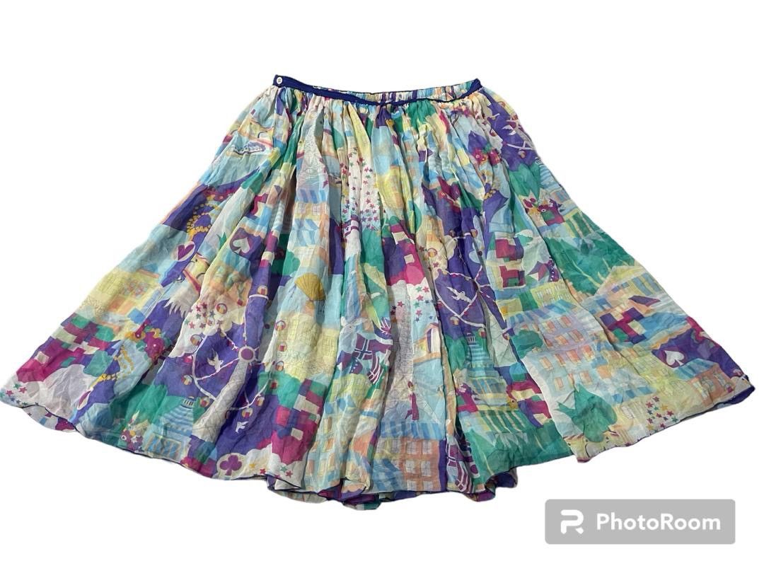 Tsumori Chisato Issey Miyake by Tsumori Chisato Silk Skirt Size 28" / US 6 / IT 42 - 1 Thumbnail
