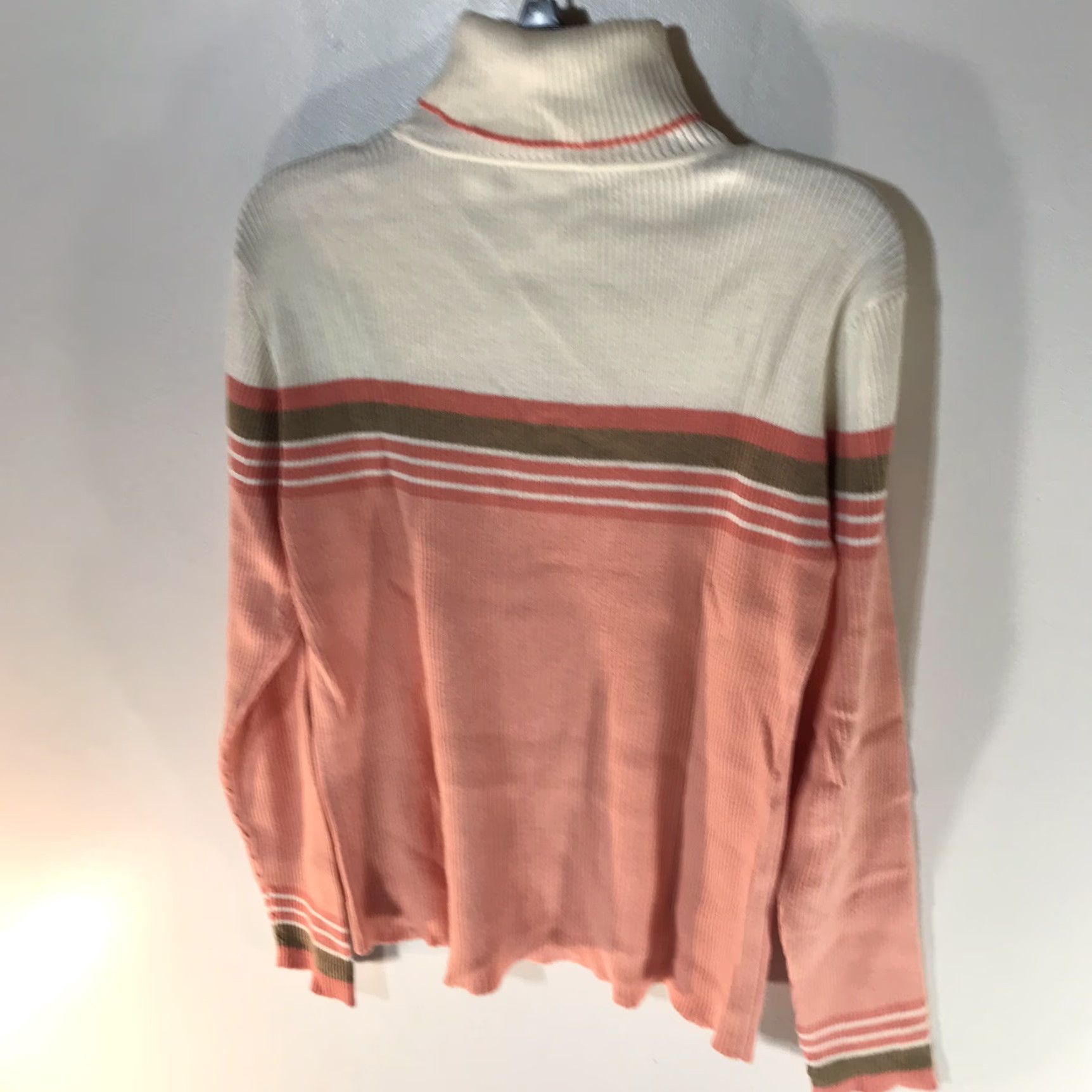 Liz Claiborne Liz Claiborne Multicolor Striped Long Sleeve Turtleneck Sweater Womens Size M Casual Travel Workwear Size M / US 6-8 / IT 42-44 - 2 Thumbnail