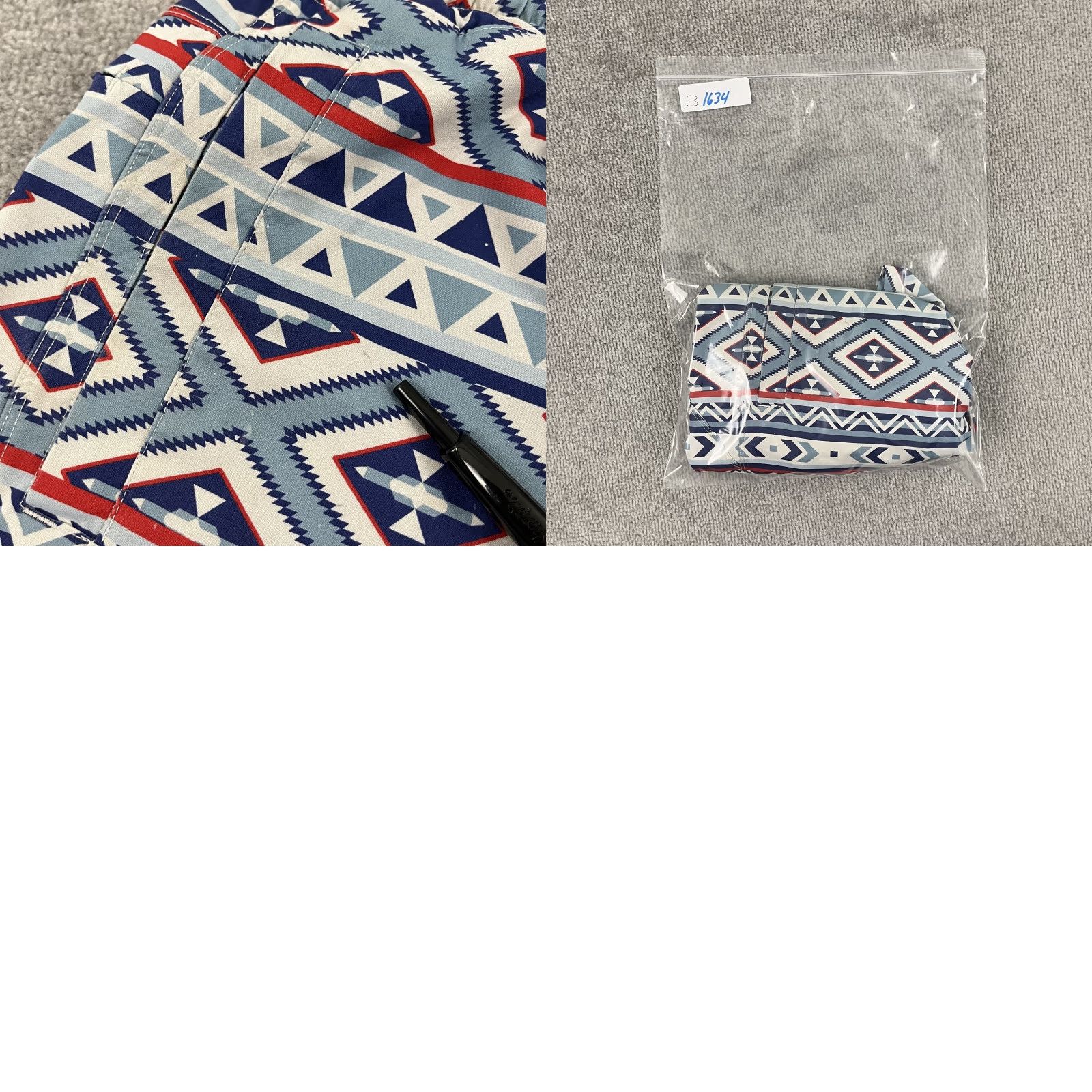 Vintage FreeBallers Shorts Mens Medium 7.5" Lined Aztec Southwestern Blue Active Gym Size US 31 - 8 Thumbnail