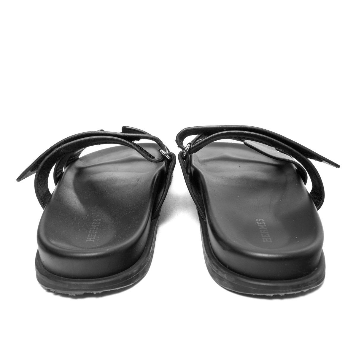Hermes Chypre Sandal Calfskin Black Size US 9 / EU 42 - 6 Thumbnail