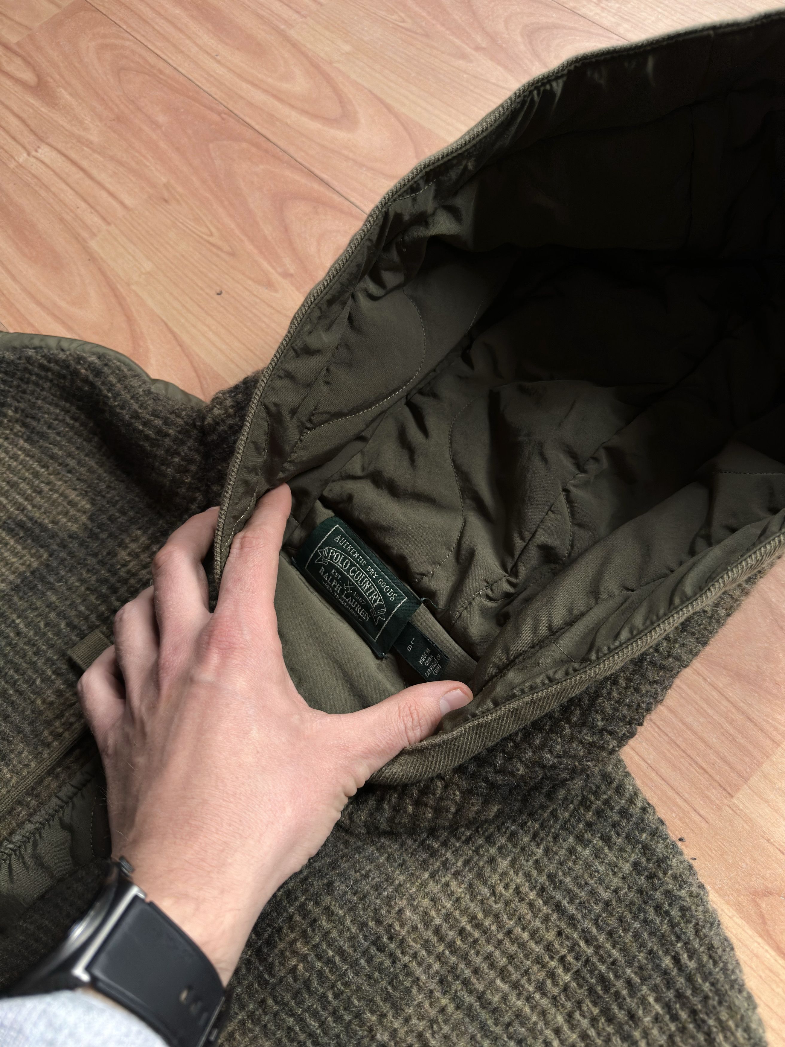 Polo Ralph Lauren Polo Country Ralph Lauren Camo Hybrid Hoody Jacket 100% Wool Size US L / EU 52-54 / 3 - 7 Thumbnail