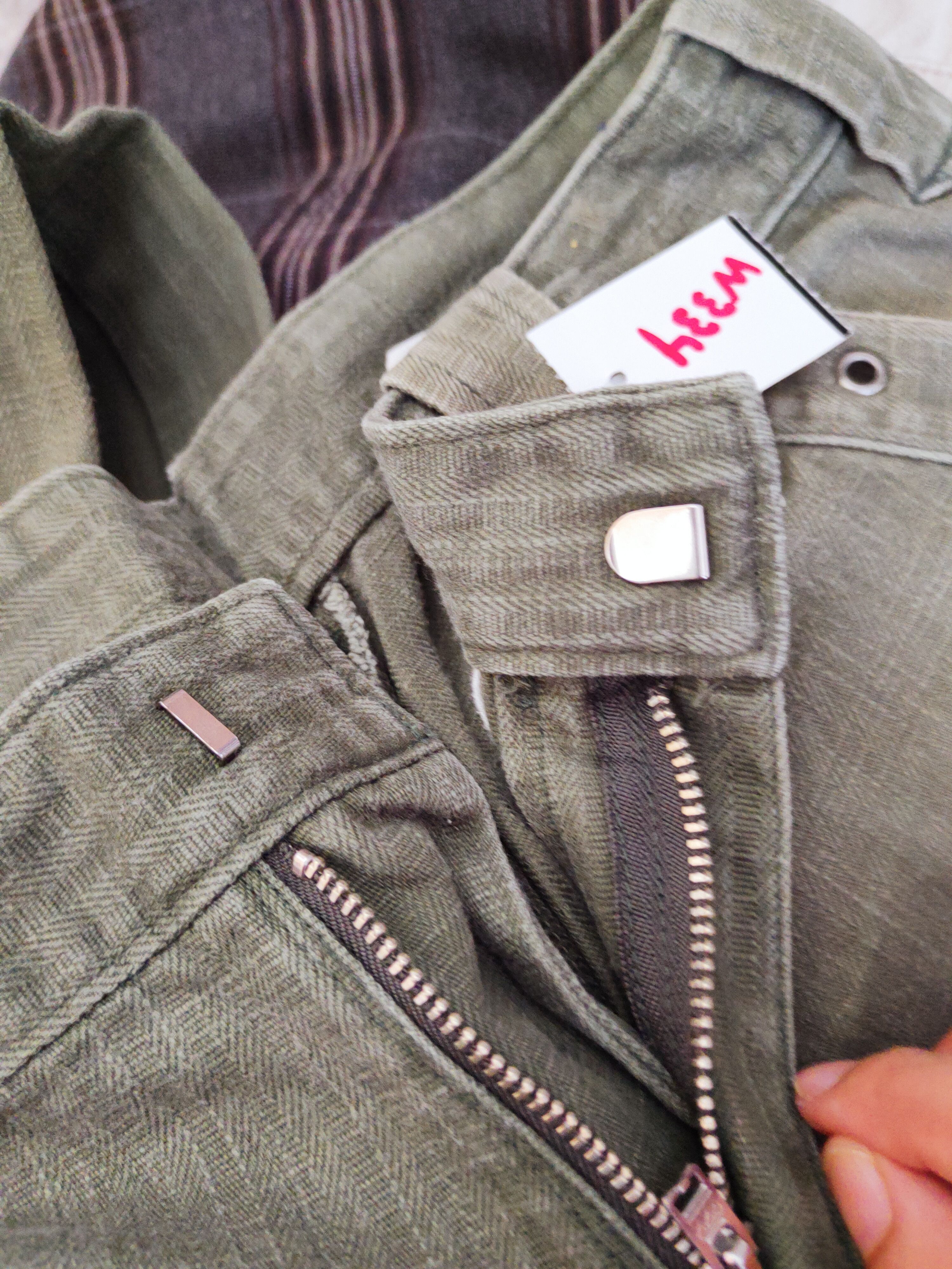 Japanese Brand Tora Green Faded Multipocket Tactical Cargo Pants #W334 Size US 28 / EU 44 - 16 Thumbnail