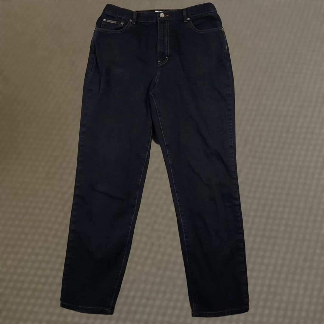 Calvin Klein Vtg Calvin Klein Jeans Women’s 14 Dark Wash Stretch Skinny Denim Jeans 90s Womens Size 36" / US 14 / IT 50 - 1 Thumbnail