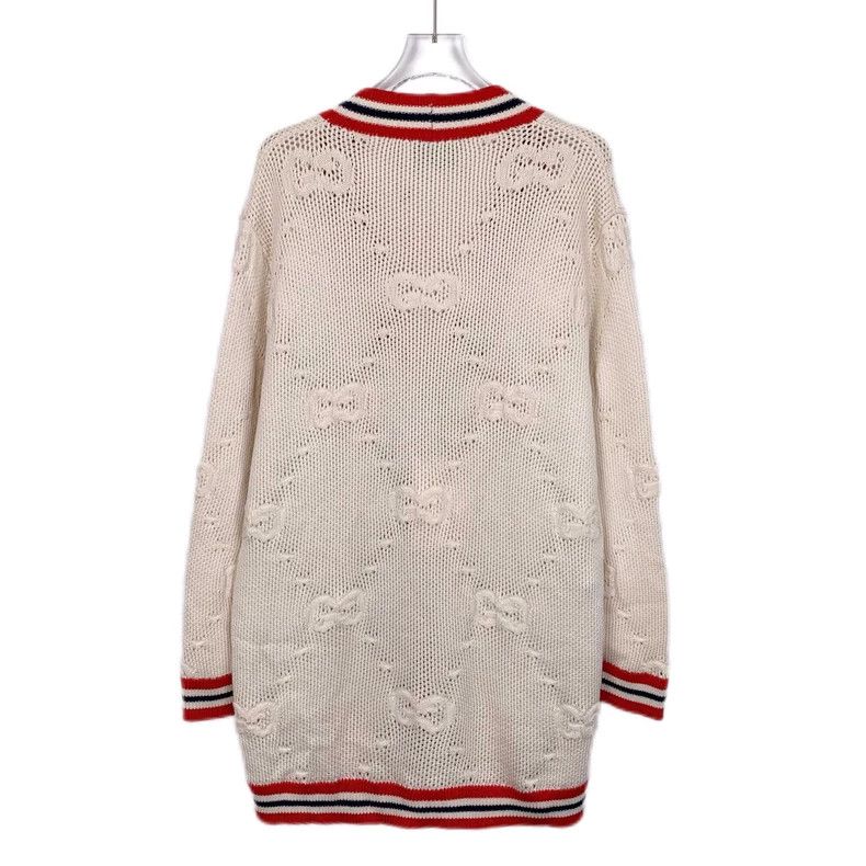 Gucci Gucci Size OS Color block striped logo jacquard hollow wool Size M / US 6-8 / IT 42-44 - 2 Thumbnail