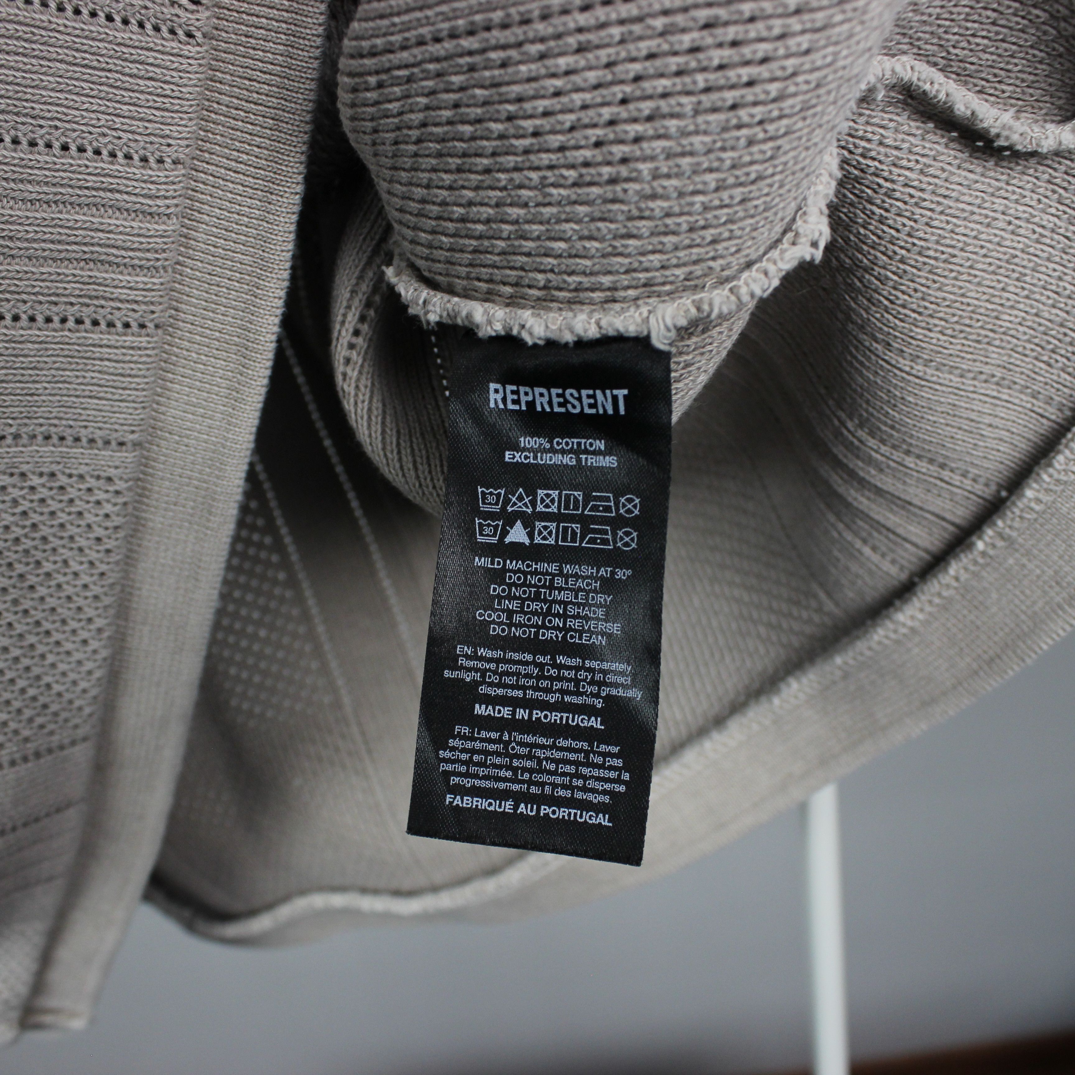 Represent Clo. Represent Beige Open Stitch Polo M oversized Size US M / EU 48-50 / 2 - 8 Thumbnail