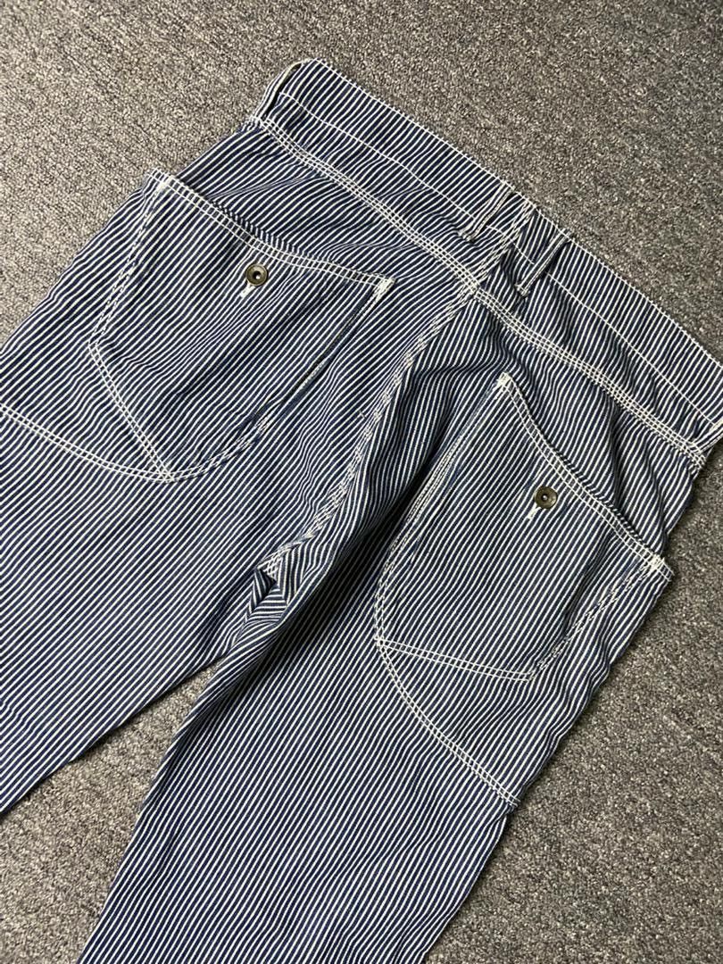 Japanese Brand 🔥 UNION MADE Hickory Stripes Pants 🔥 (136) Size US 33 - 2 Thumbnail