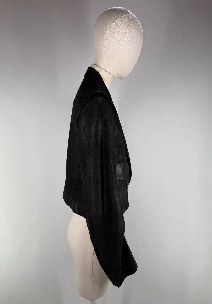 Ann Demeulemeester Ann Demeulemeester Black Leather Short Jacket Size M / US 6-8 / IT 42-44 - 3 Thumbnail