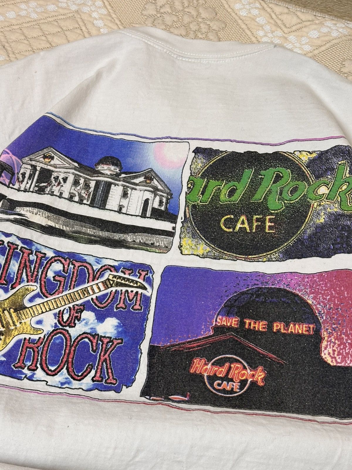 Hard Rock Cafe 🔥 Vintage 90s Hard Rock Orlando Graphic T Shirt 3D Emblem Size US L / EU 52-54 / 3 - 5 Thumbnail