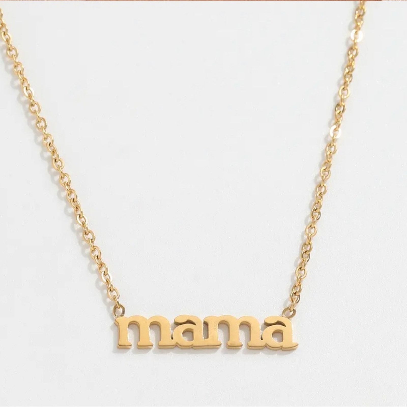 Other NEW mama 18k gold plated stainless steel necklace! Size ONE SIZE - 1 Thumbnail