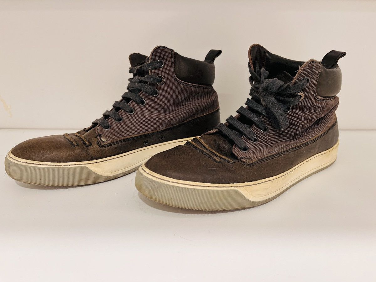 Lanvin Lanvin Mixed-Media High-Top Sneakers Size US 8 / EU 41 - 1 Thumbnail