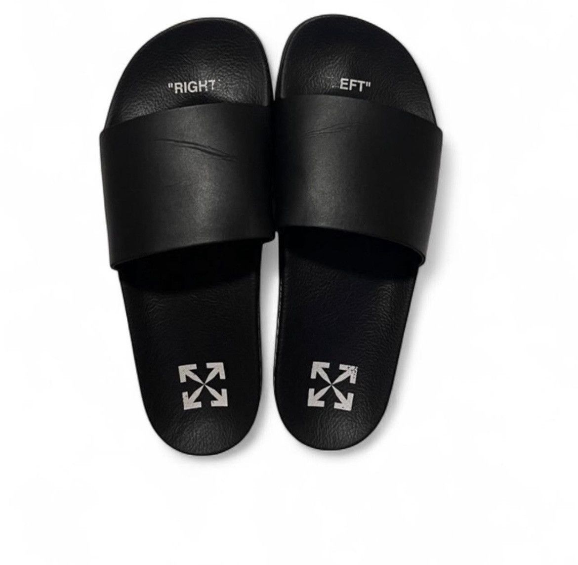 Off-White Authentic Off-White logo pool slides Size US 10 / EU 43 - 1 Thumbnail