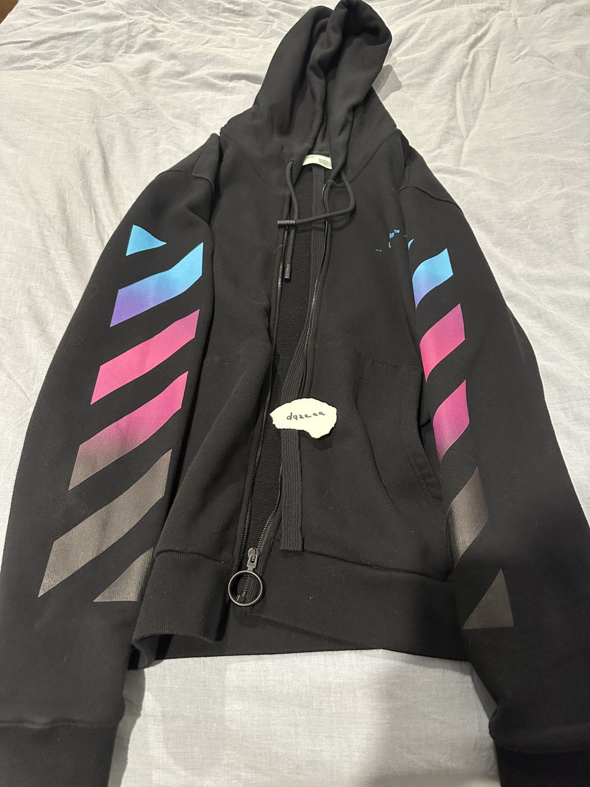 Off White Gradient Hoodie | Grailed