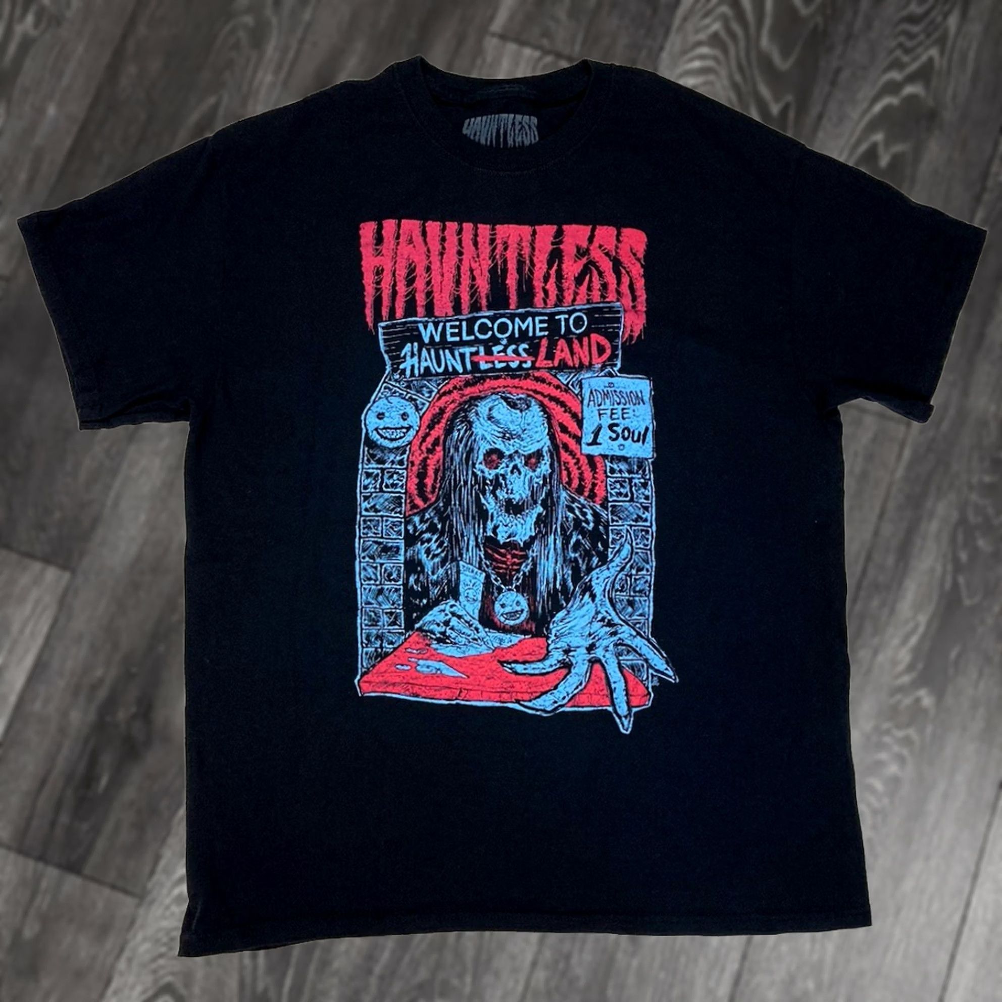Vintage VINTAGE? Hauntless Welcome To Haunt Land Graphic T-shirt Men L Black Size US L / EU 52-54 / 3 - 1 Thumbnail