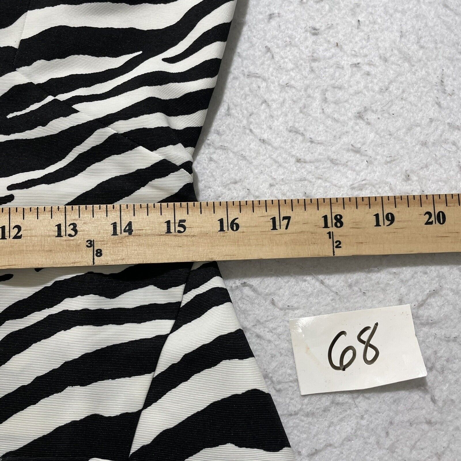 Asos ASOS Black White Zebra Structured Mini Dress Square Neck Size M / US 6-8 / IT 42-44 - 5 Thumbnail