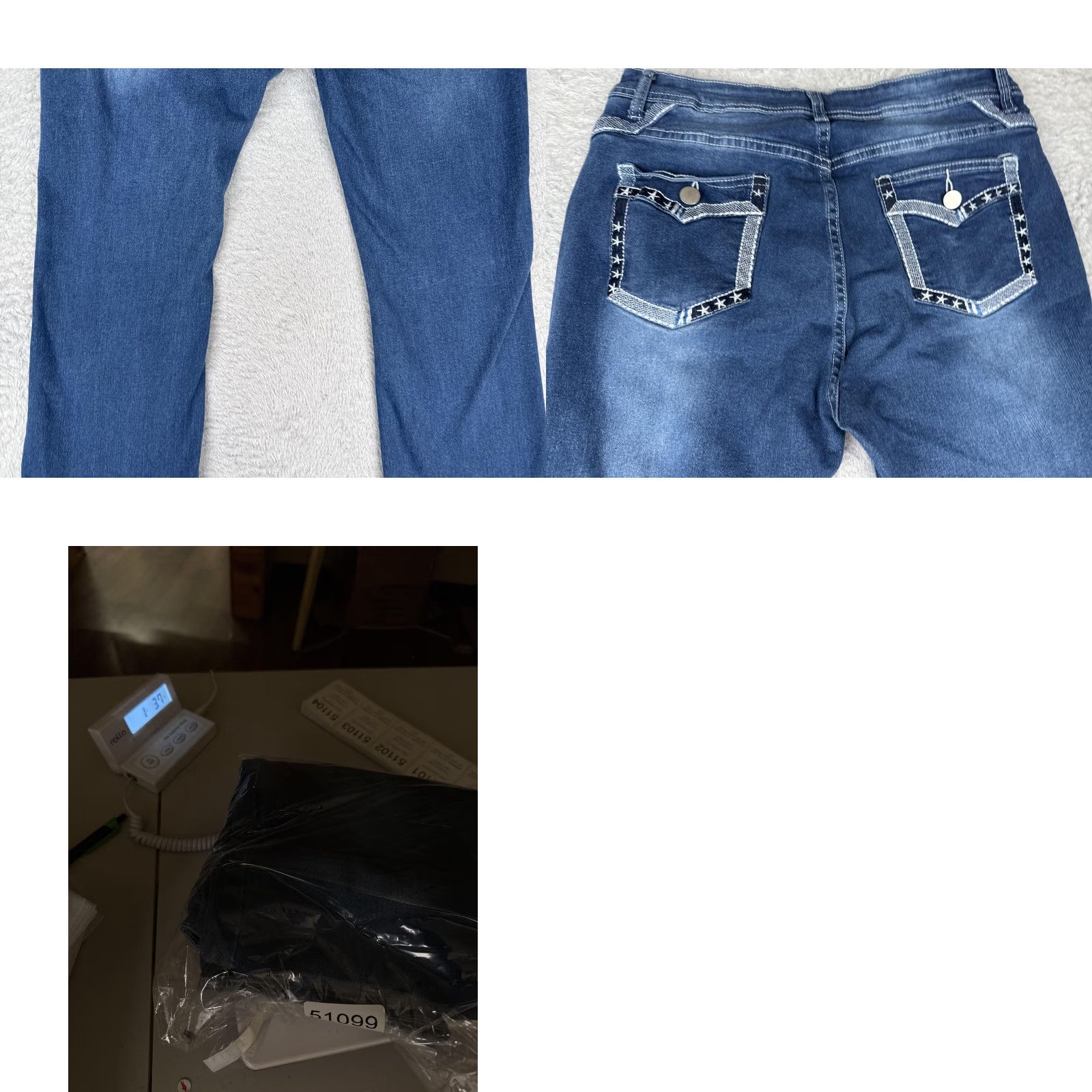Denime Stretch Denim Jeans Women XL Blue Bootcut Mid Rise Casual Stretchy Comfort 30x29 Size 30" / US 8 / IT 44 - 10 Thumbnail