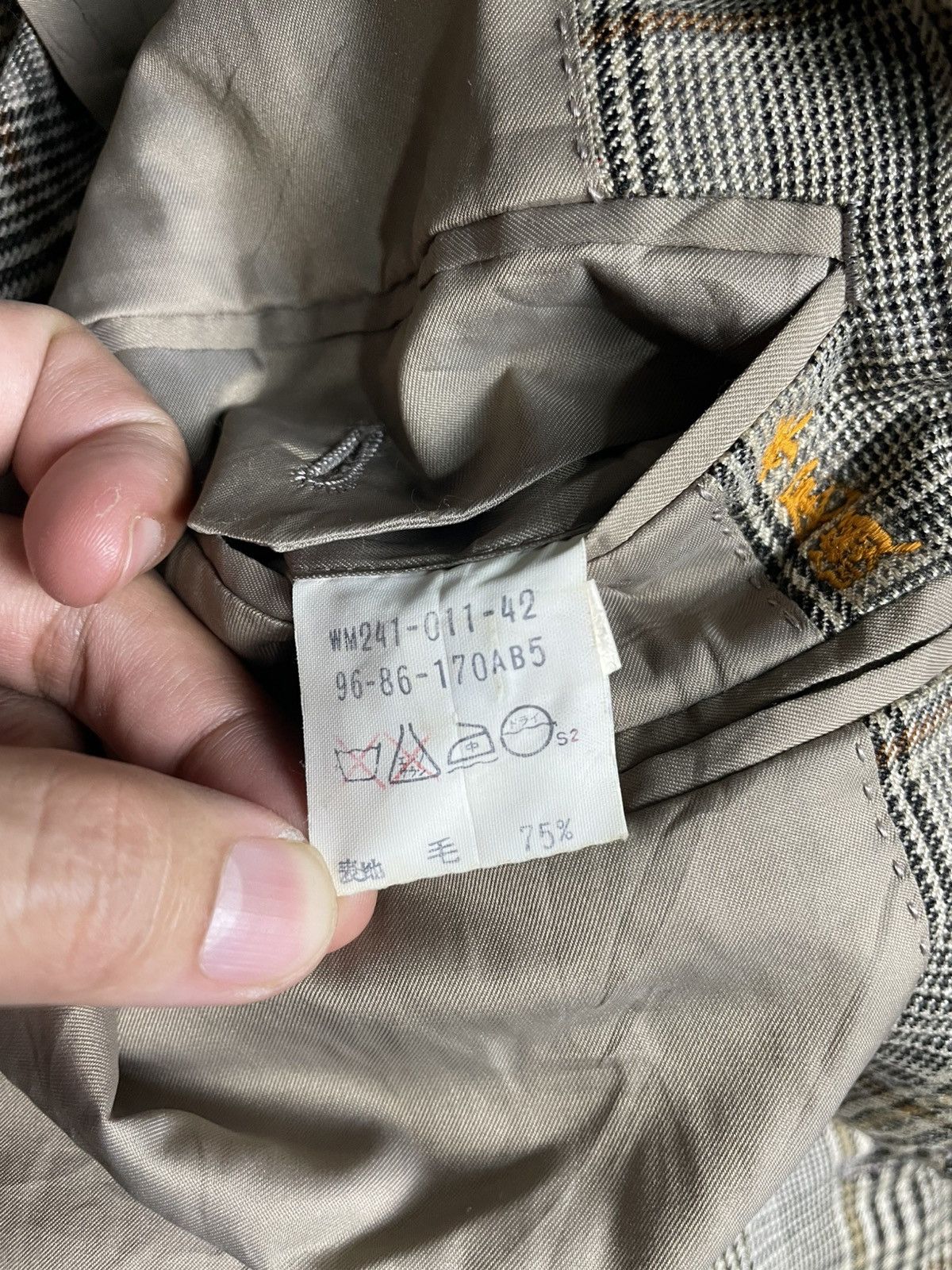 Burberry × Vintage Burberrys Men’s Two Button Blazer (25) Size US S / EU 44-46 / 1 - 14 Thumbnail
